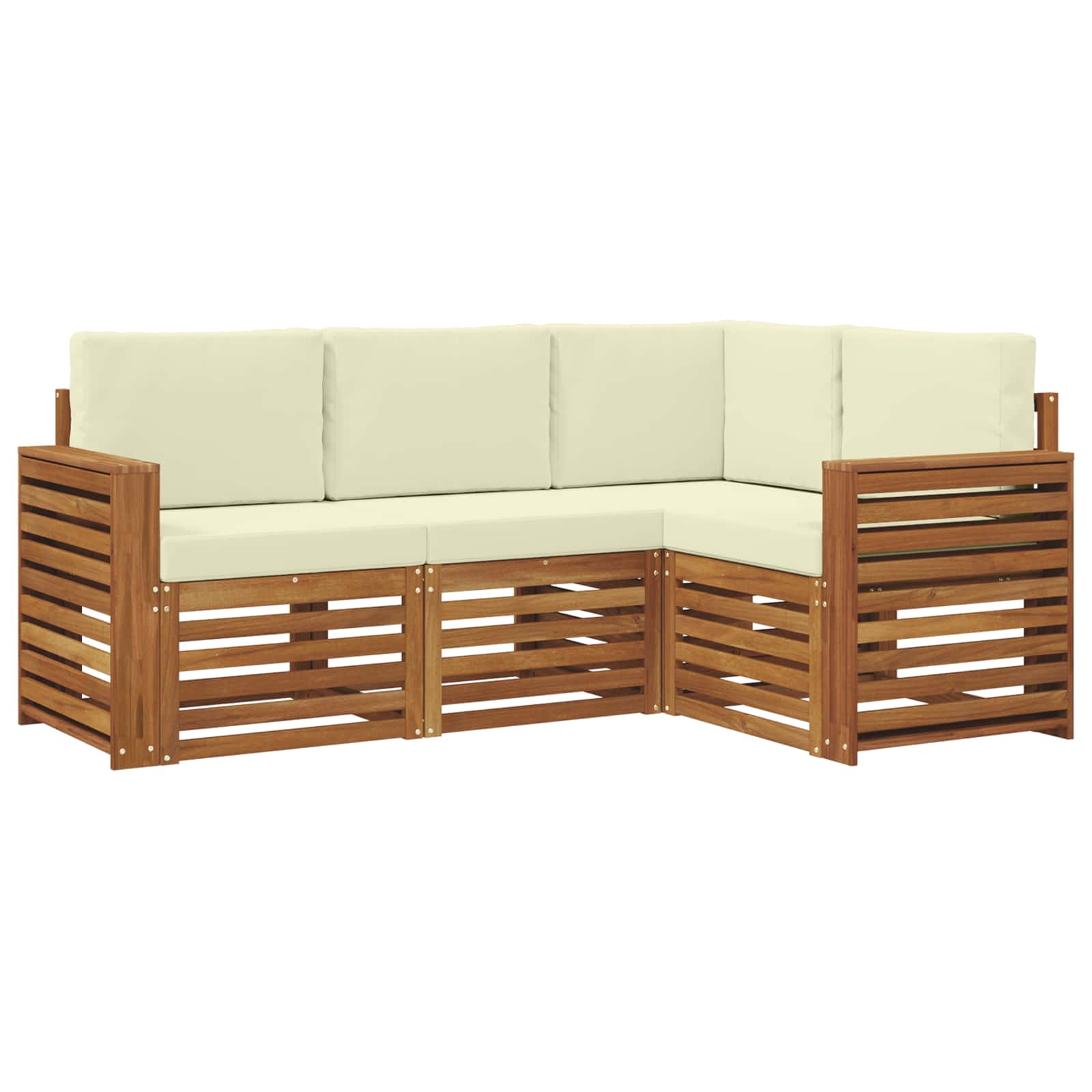 Ensembles de canapés avec coussin 4 pcs Naturel et Crème - XIOS