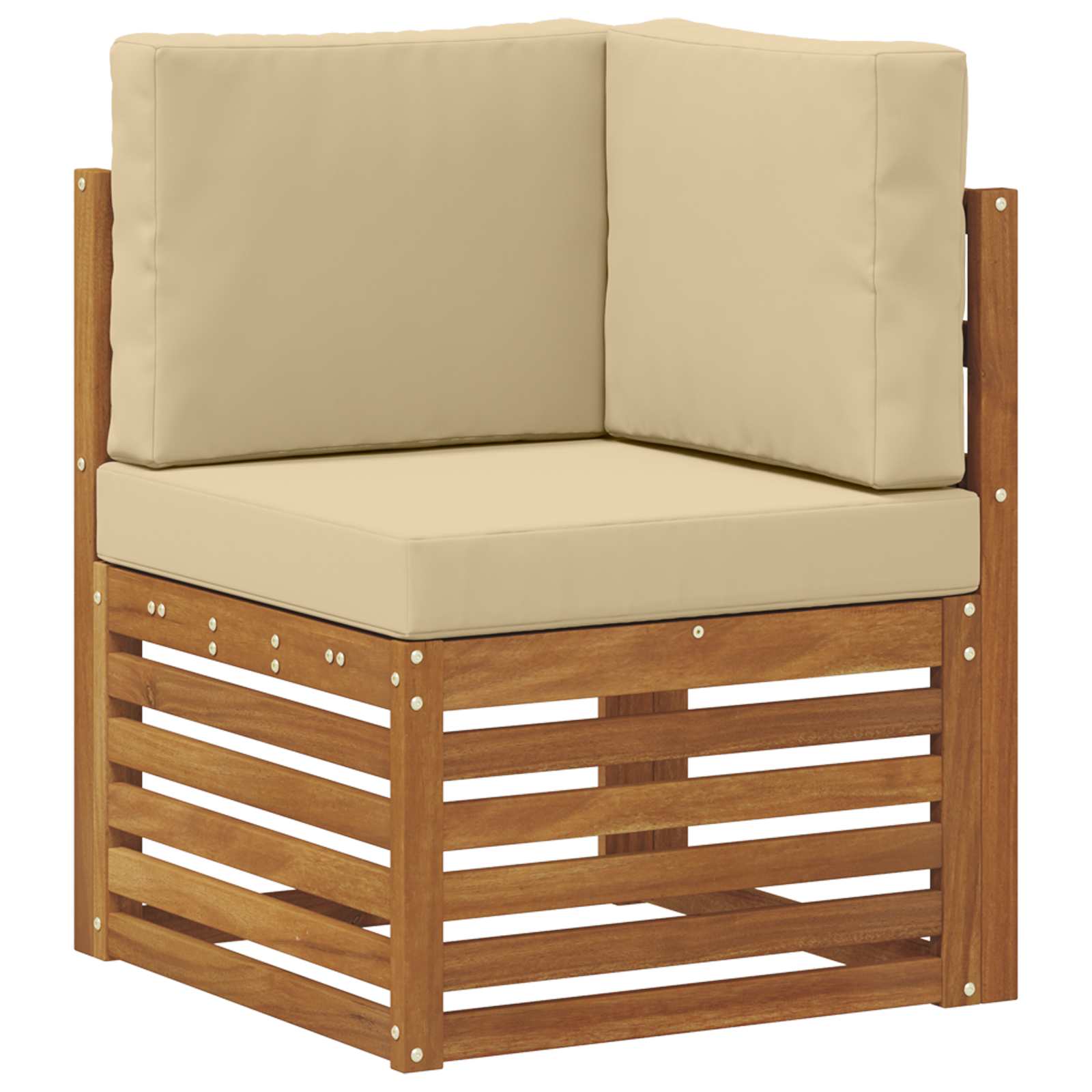 Ensembles de canapés avec coussin 5 pcs Naturel et Beige - XIOS
