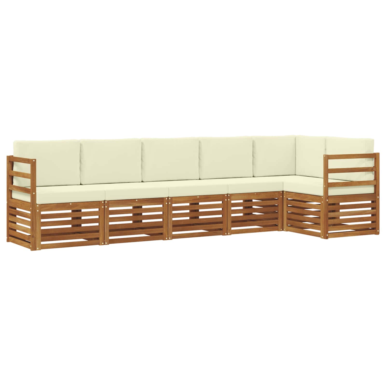 Ensembles de canapés avec coussin 6 pcs Naturel et Crème - XIOS