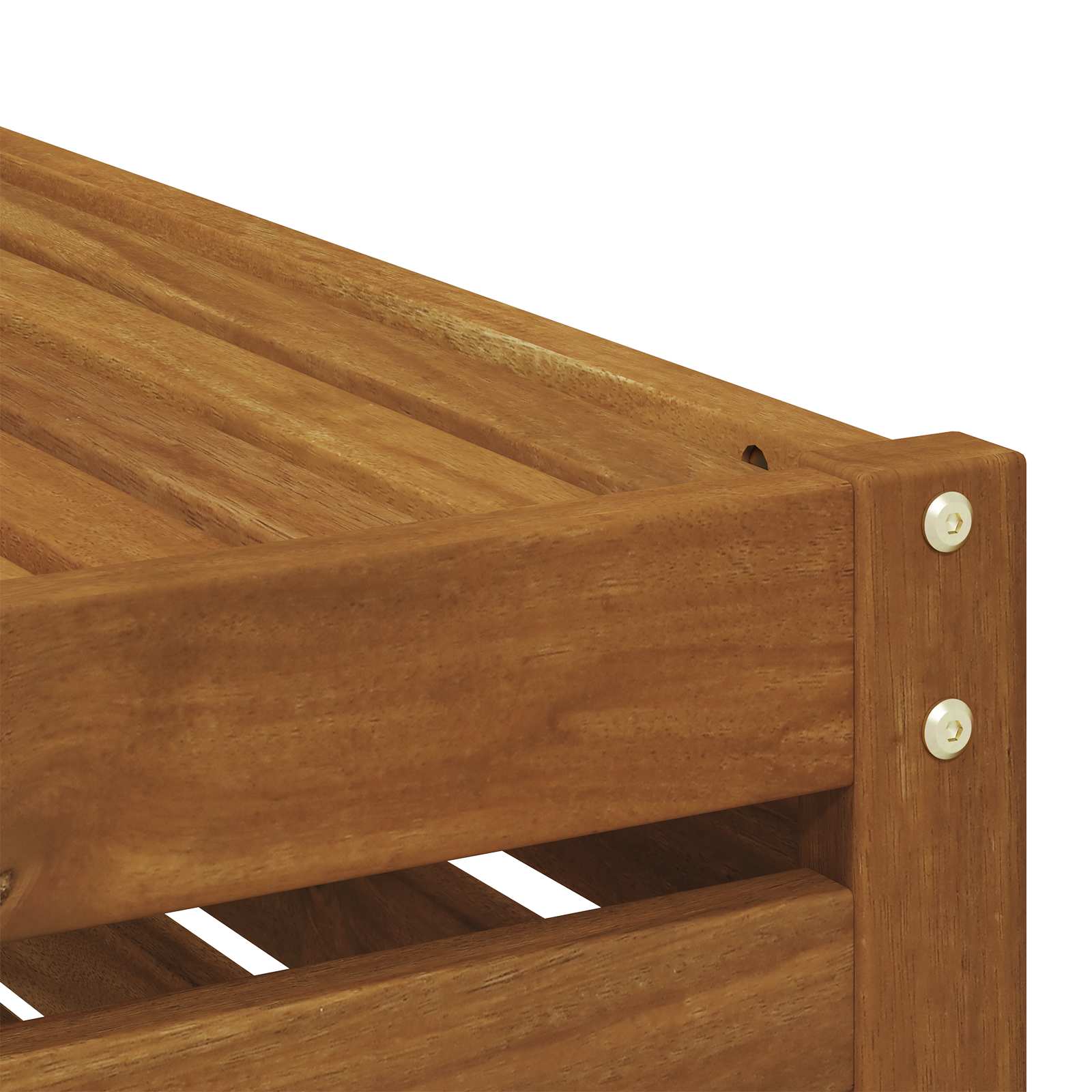 Ensemble de canapé d'angle 7 pcs Naturel Bois d'Acacia Massif - XIOS