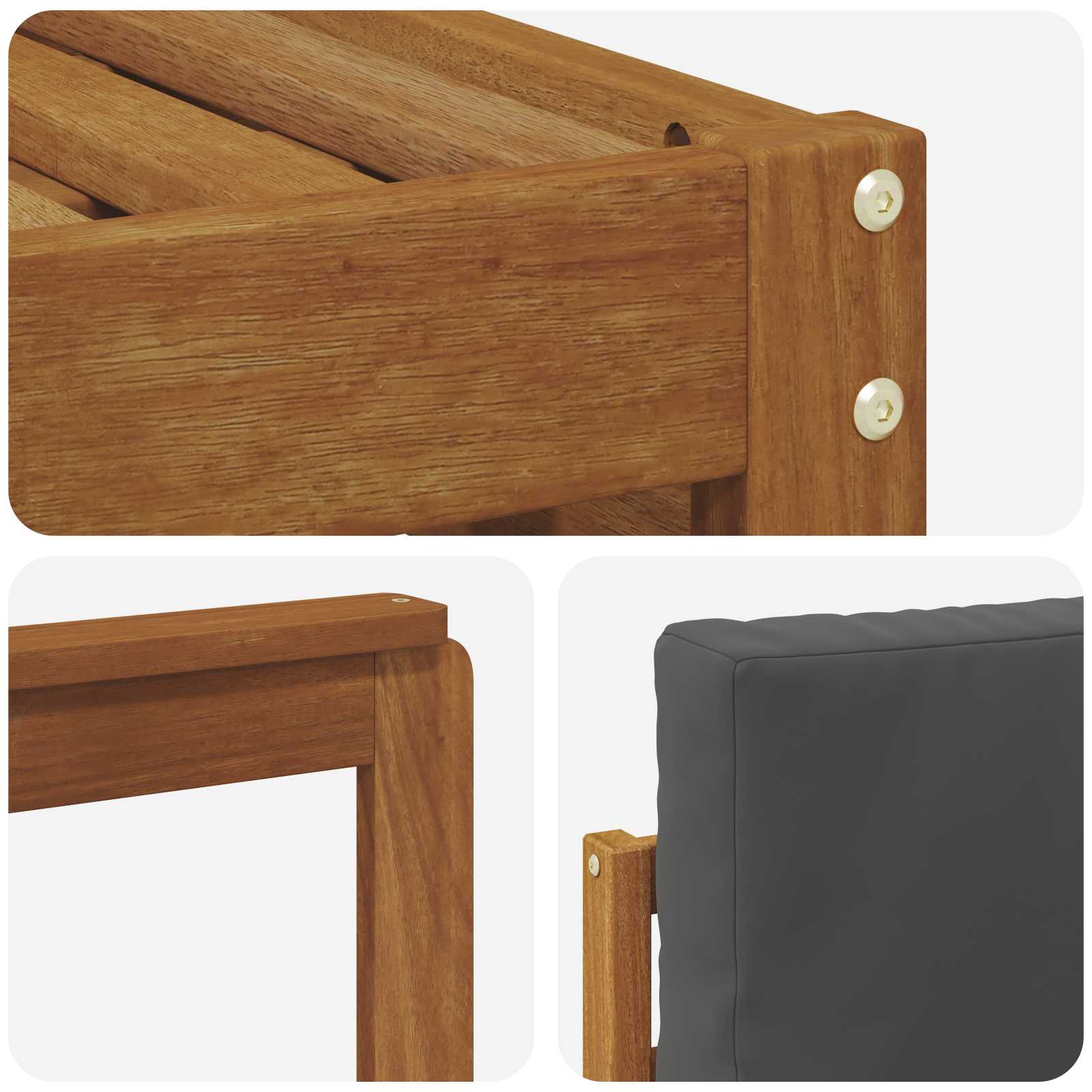 Ensemble de canapé d'angle 6 pcs Naturel et Anthracite - XIOS