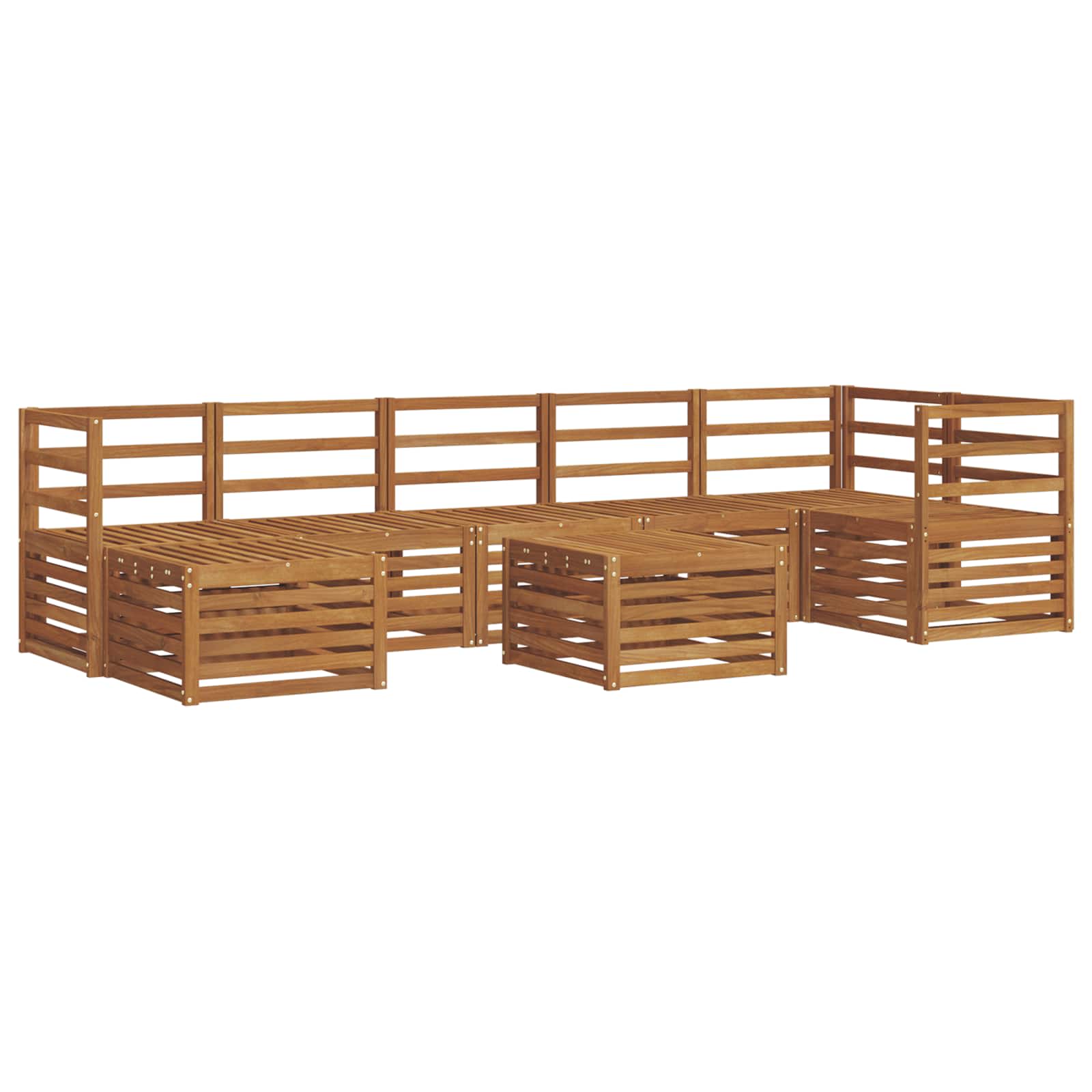 Ensemble de canapés d'extérieur 8 pcs Naturel - XIOS