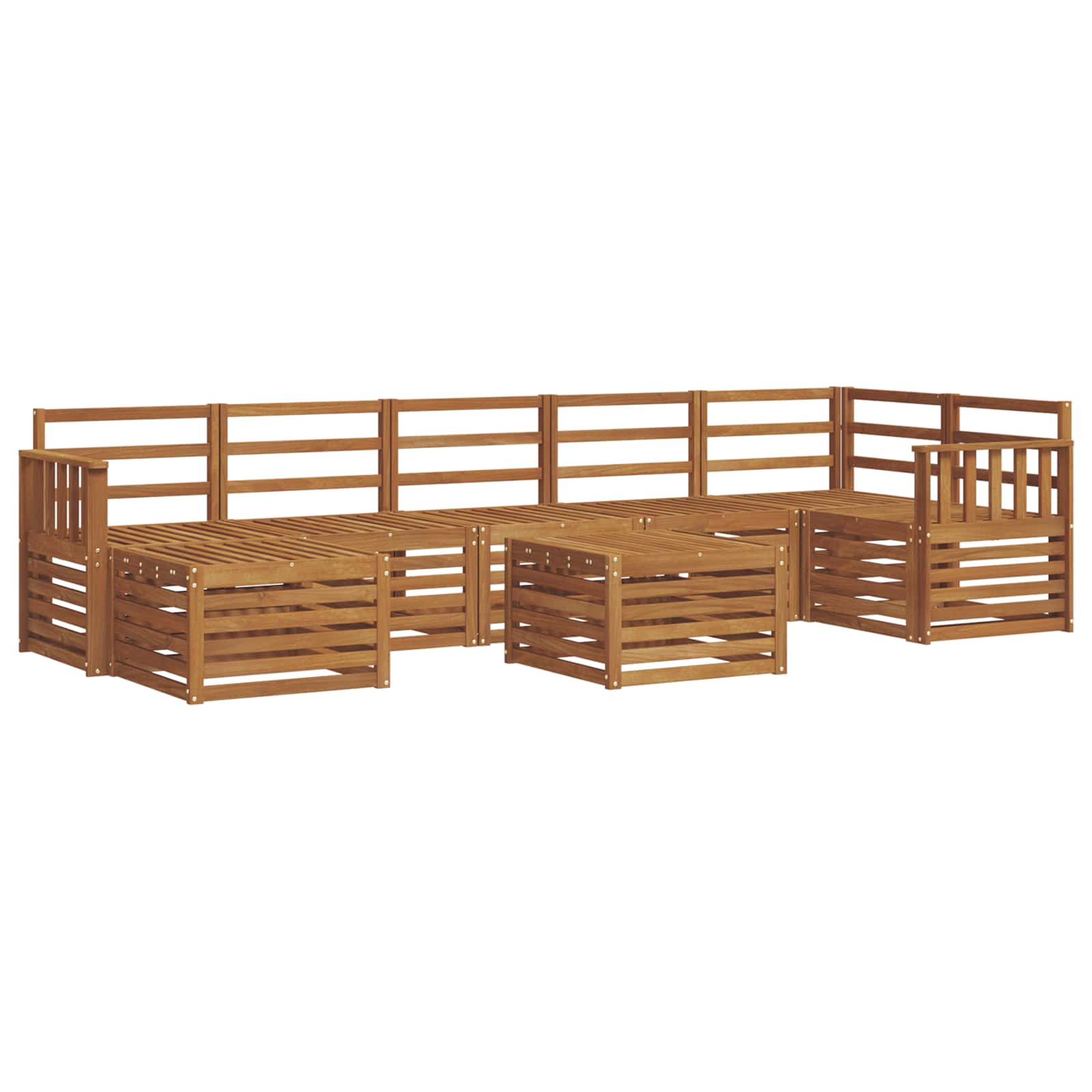 Ensemble de canapés d'extérieur 8 pcs Naturel - XIOS