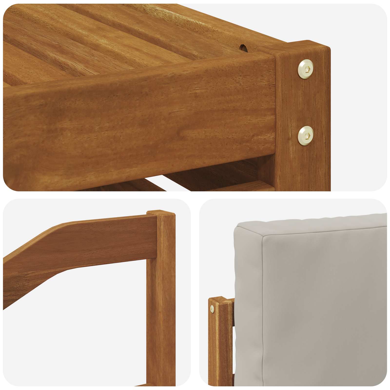 Ensemble de canapés d'extérieur 8 pcs Gris Naturel et Clair - XIOS