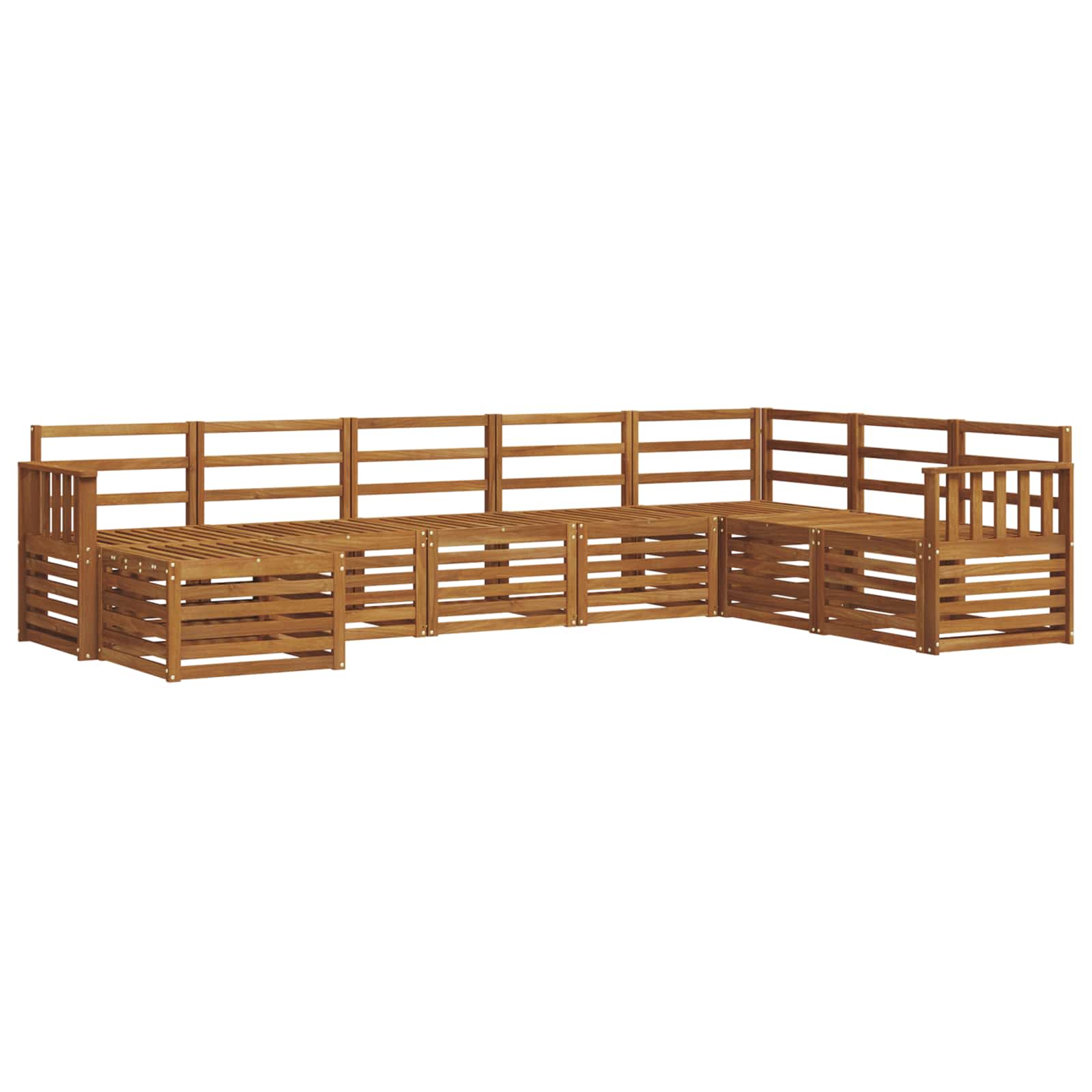 Ensemble de canapés d'extérieur 8 pcs Naturel - XIOS