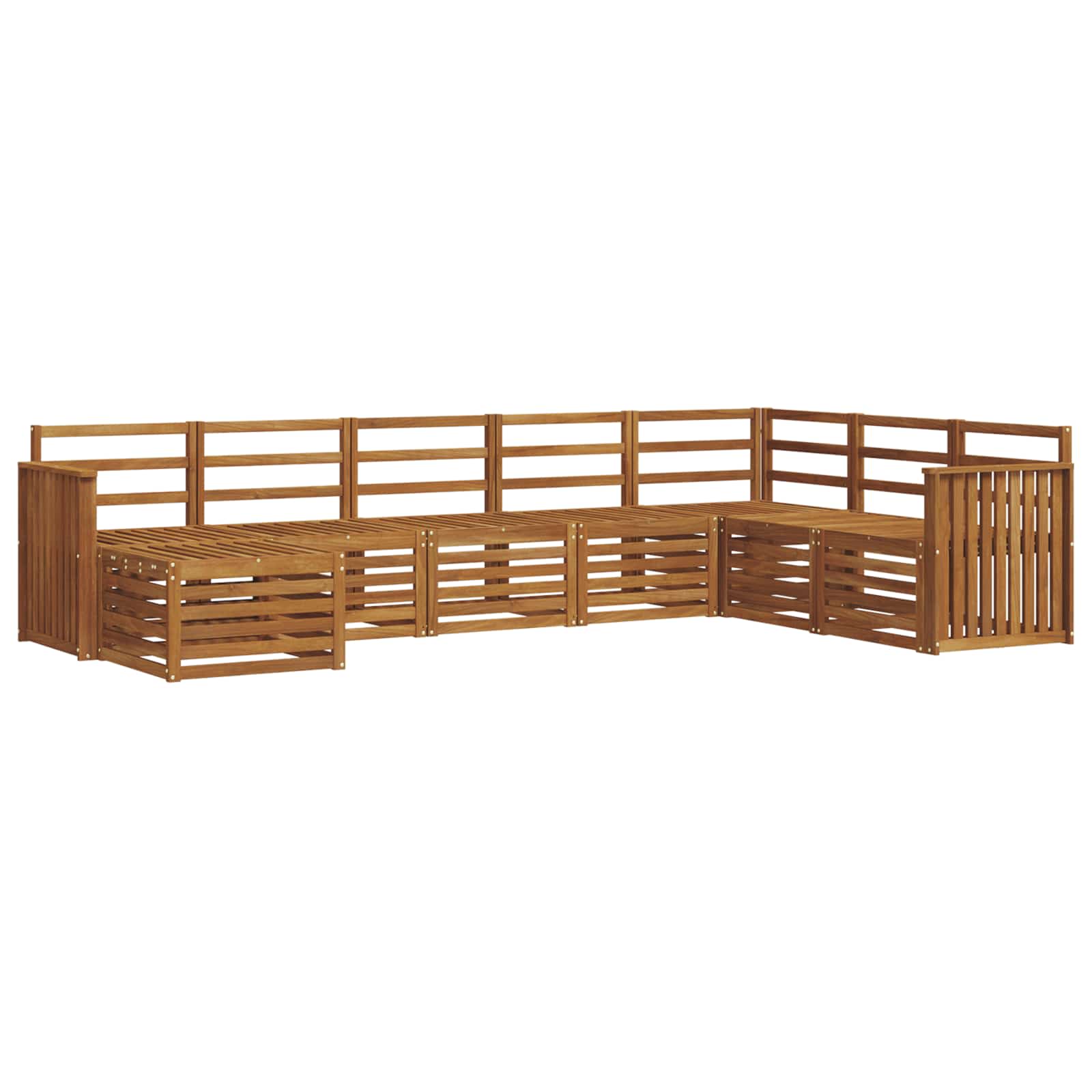 Ensemble de canapés d'extérieur 8 pcs Naturel - XIOS