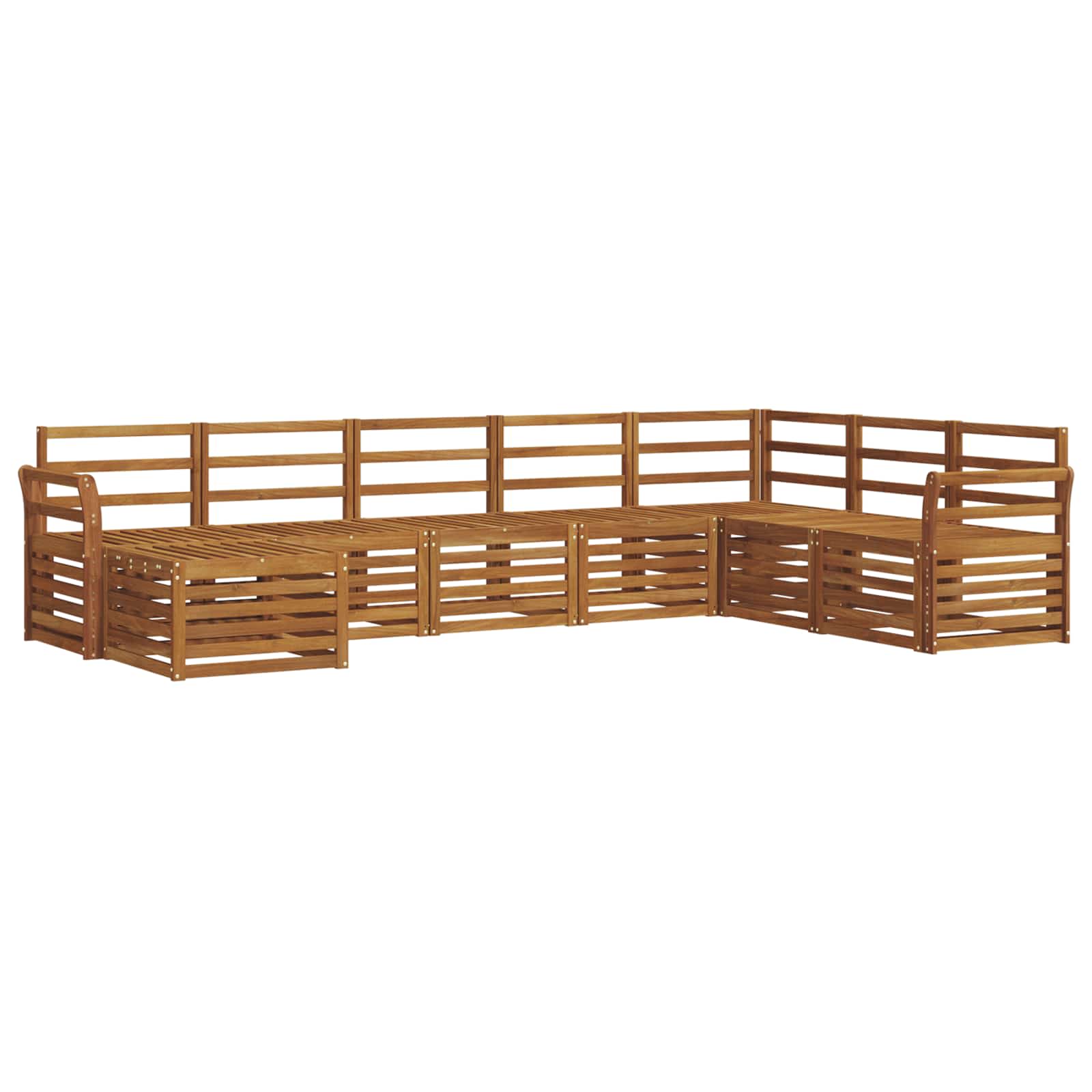 Ensemble de canapés d'extérieur 8 pcs Naturel - XIOS