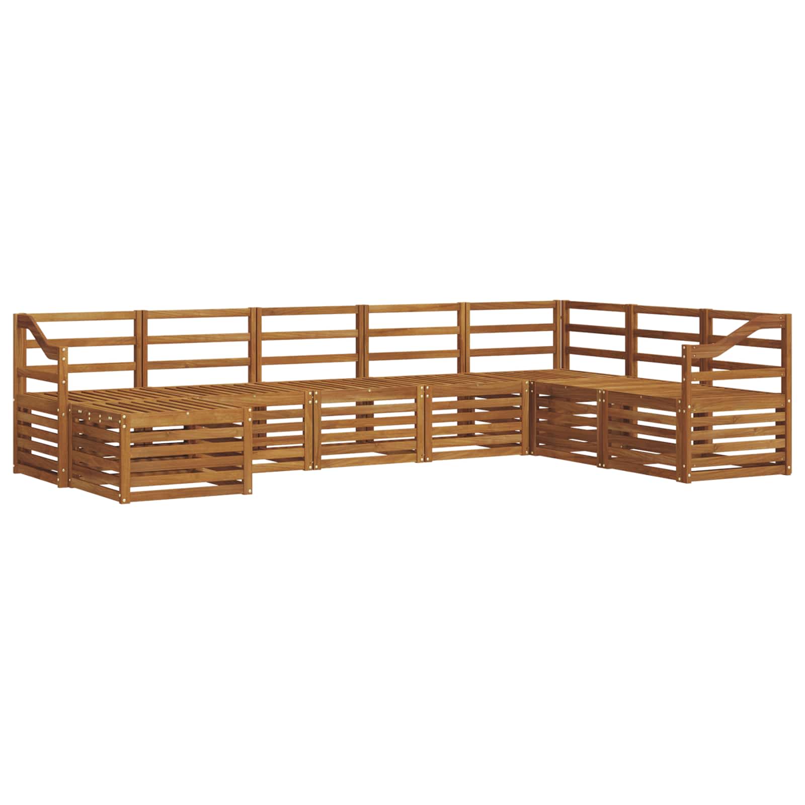 Ensemble de canapés d'extérieur 8 pcs Naturel - XIOS