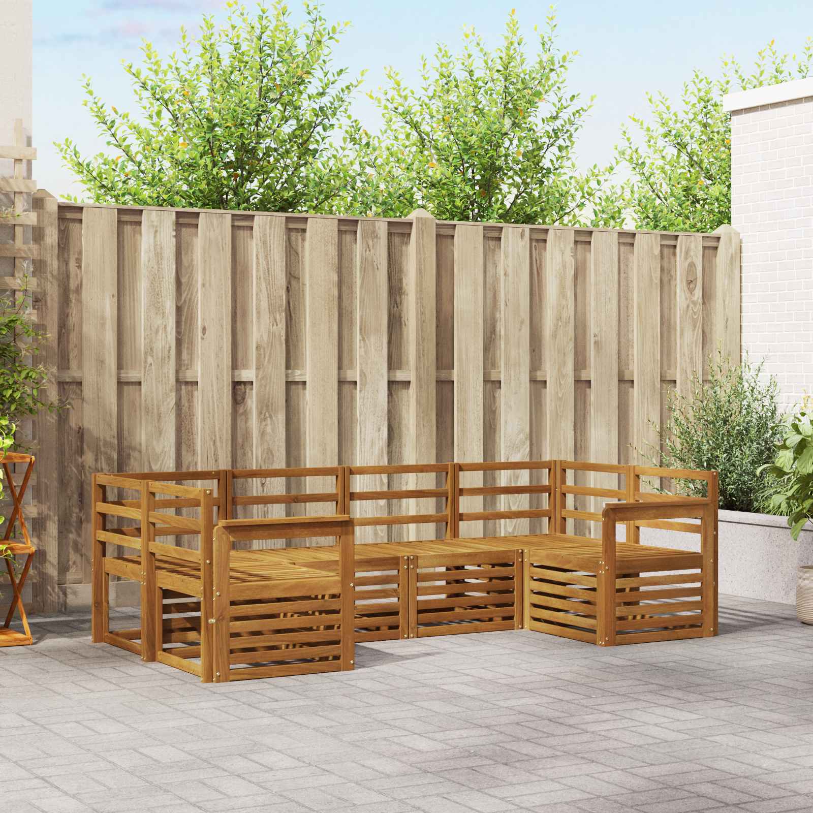 Ensemble de canapé d'angle 6 pcs Naturel - XIOS