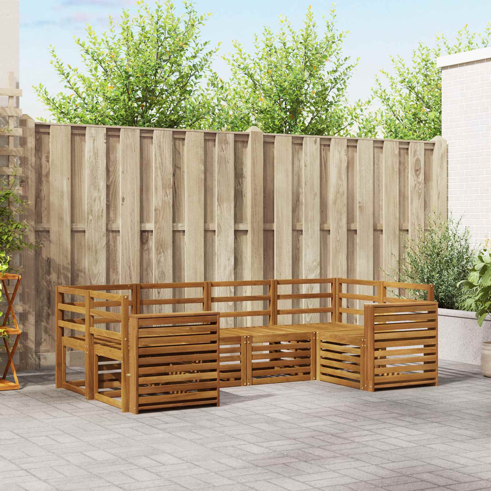 Ensemble de canapé d'angle 6 pcs Naturel - XIOS