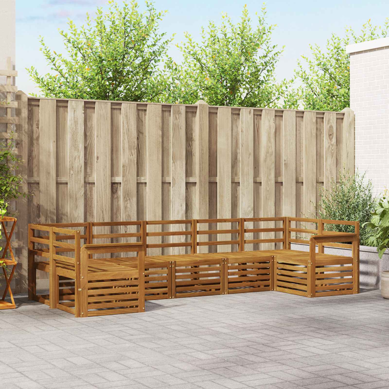 Ensemble de canapé d'angle 7 pcs Naturel - XIOS