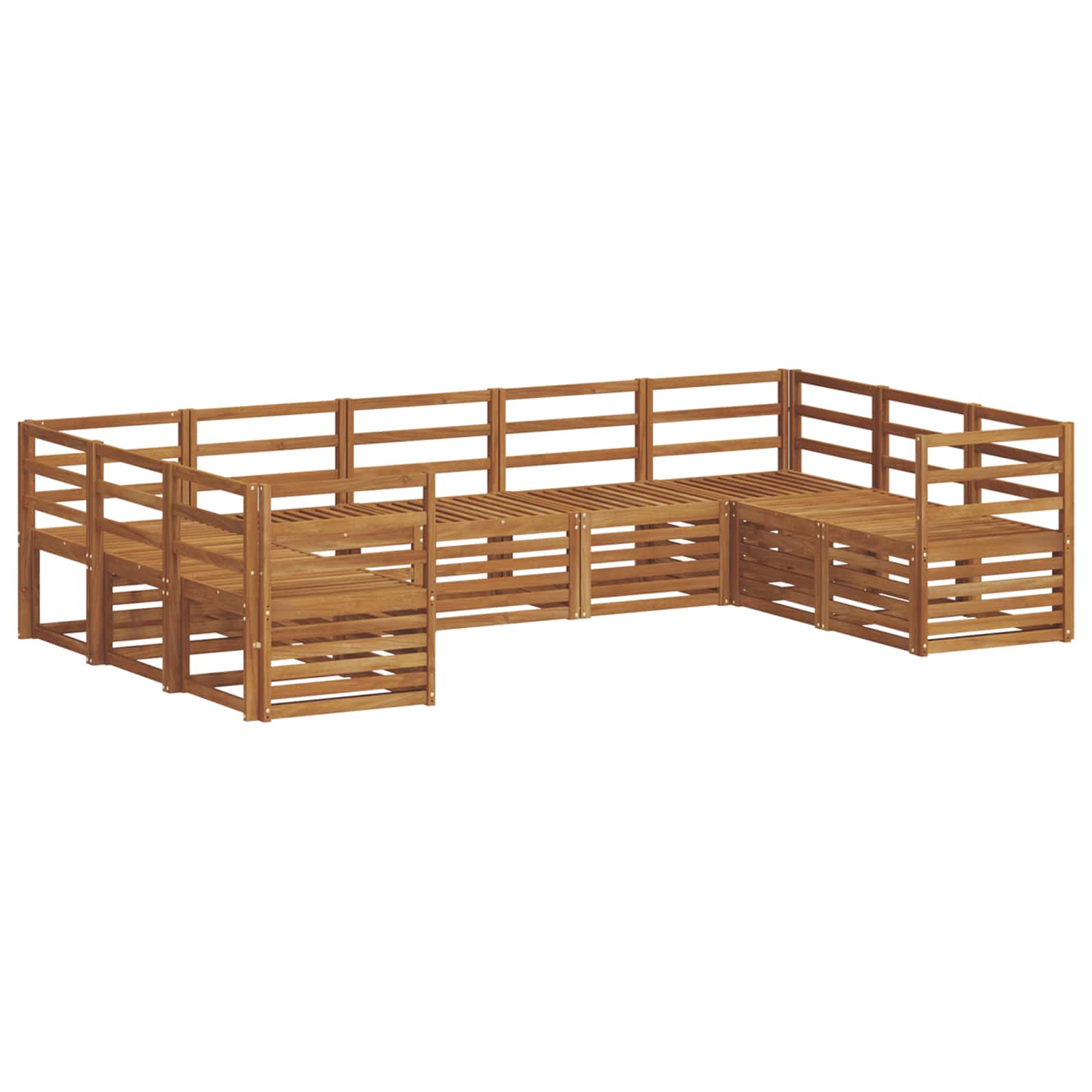 Ensemble de canapé d'angle 9 pcs Naturel - XIOS
