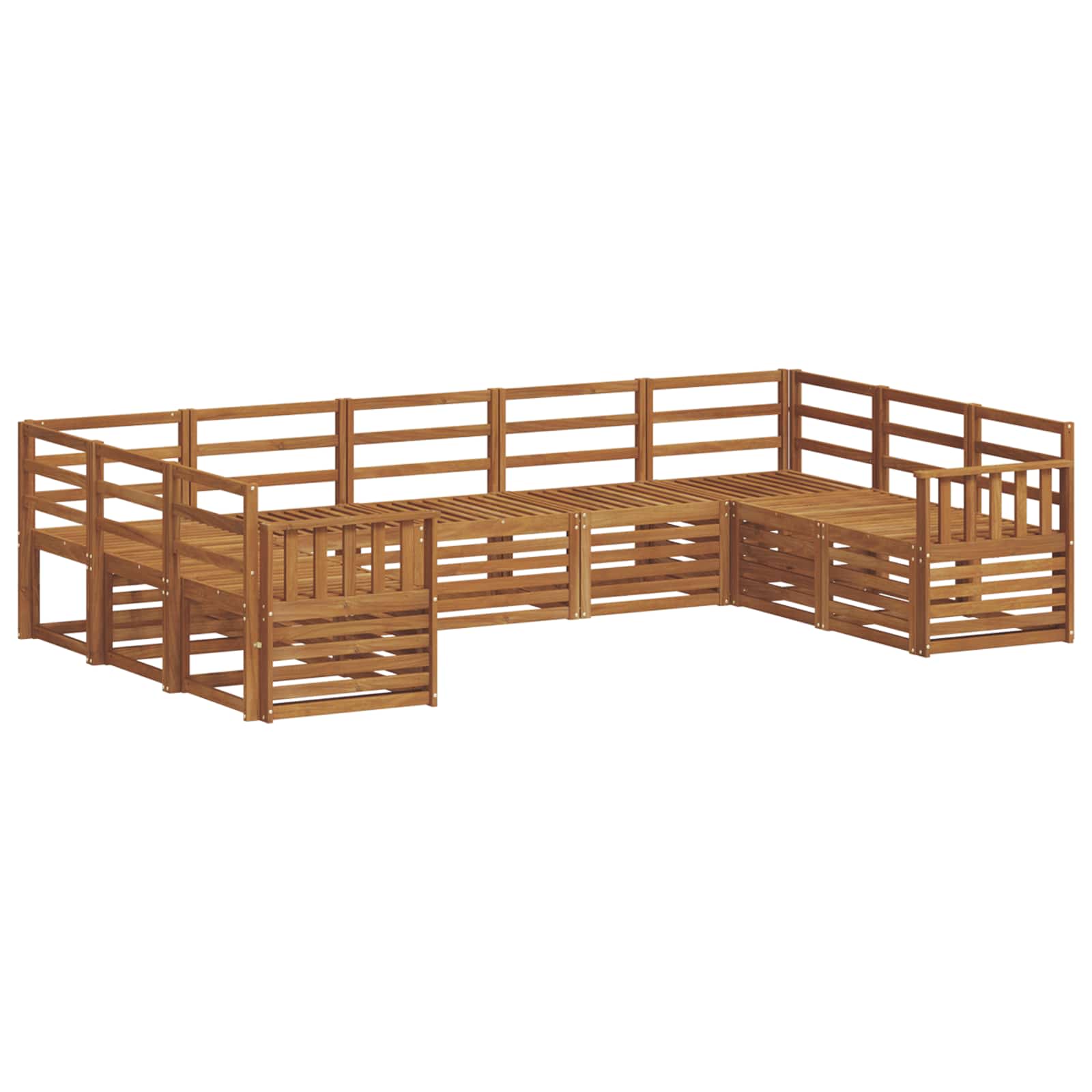 Ensemble de canapé d'angle 9 pcs Naturel - XIOS