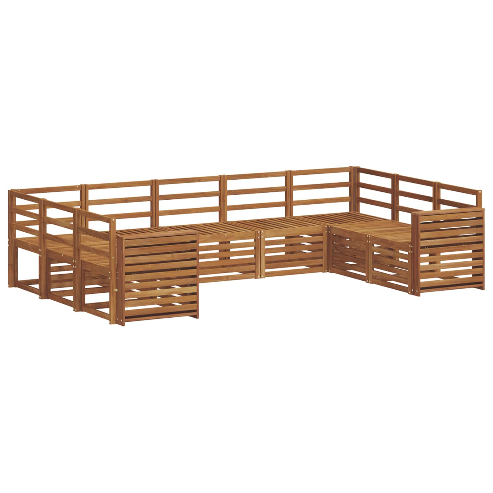 Ensemble de canapé d'angle 9 pcs Naturel - XIOS