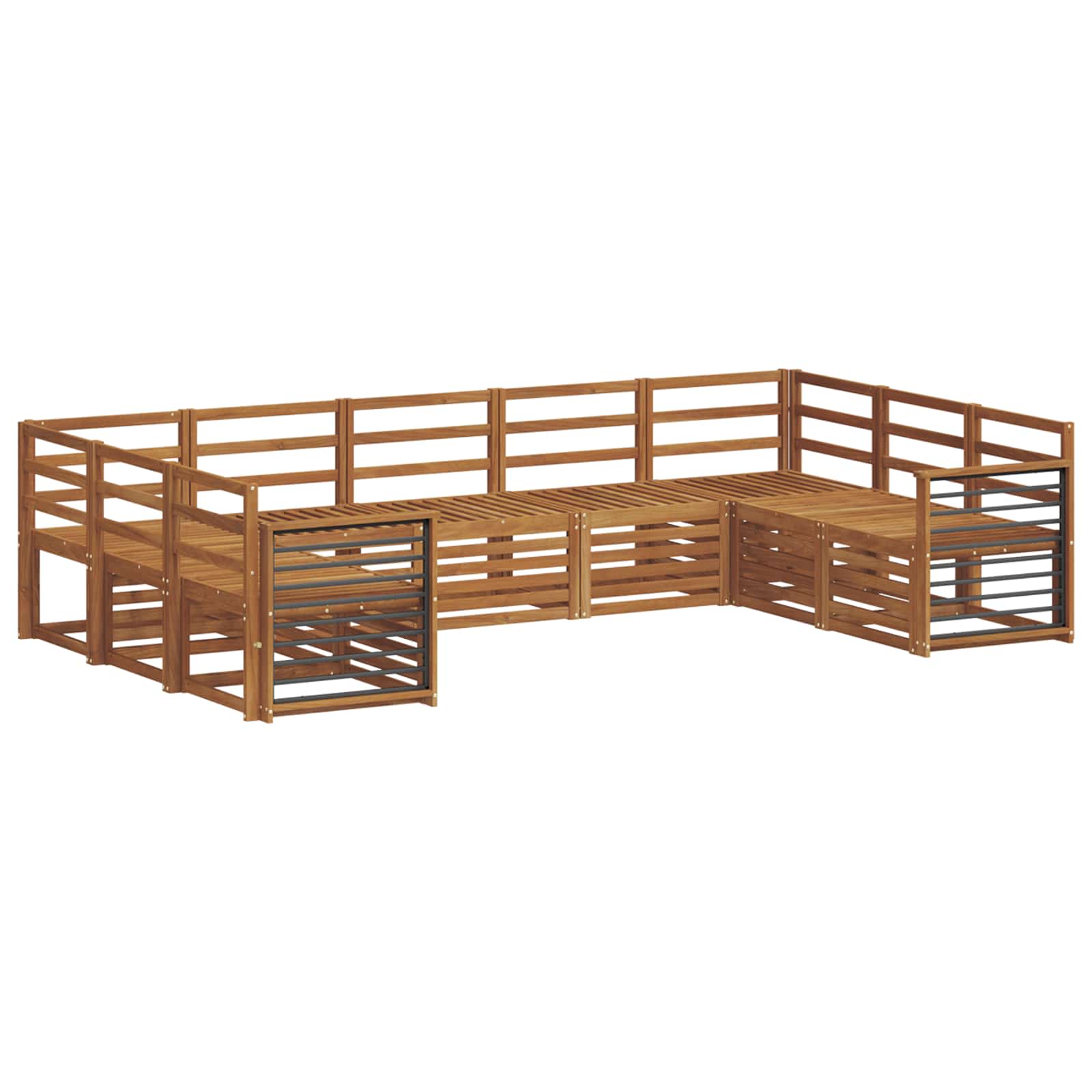 Ensemble de canapé d'angle 9 pcs Naturel - XIOS