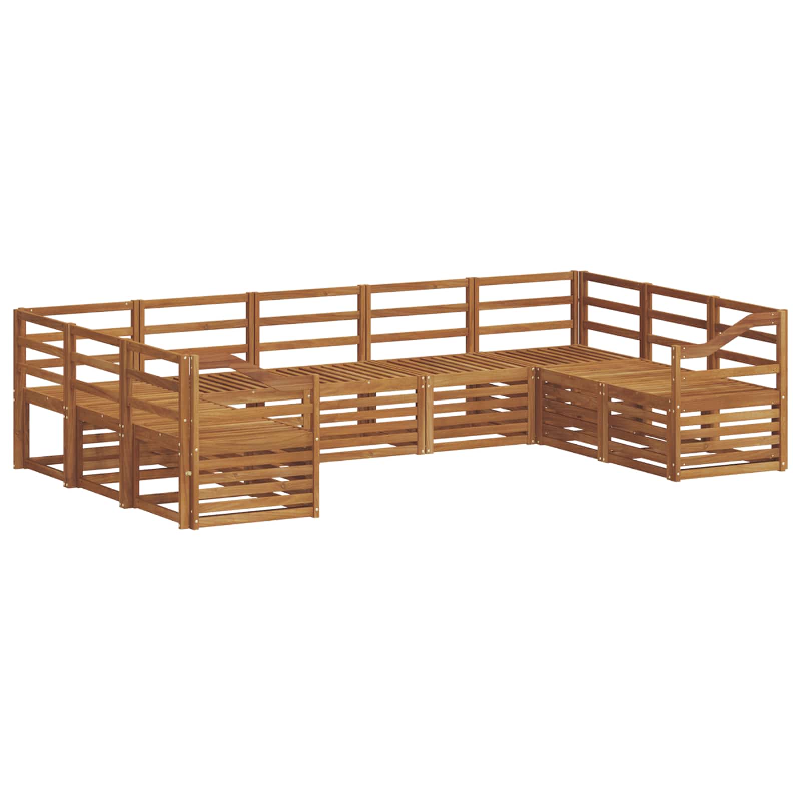 Ensemble de canapé d'angle 9 pcs Naturel - XIOS