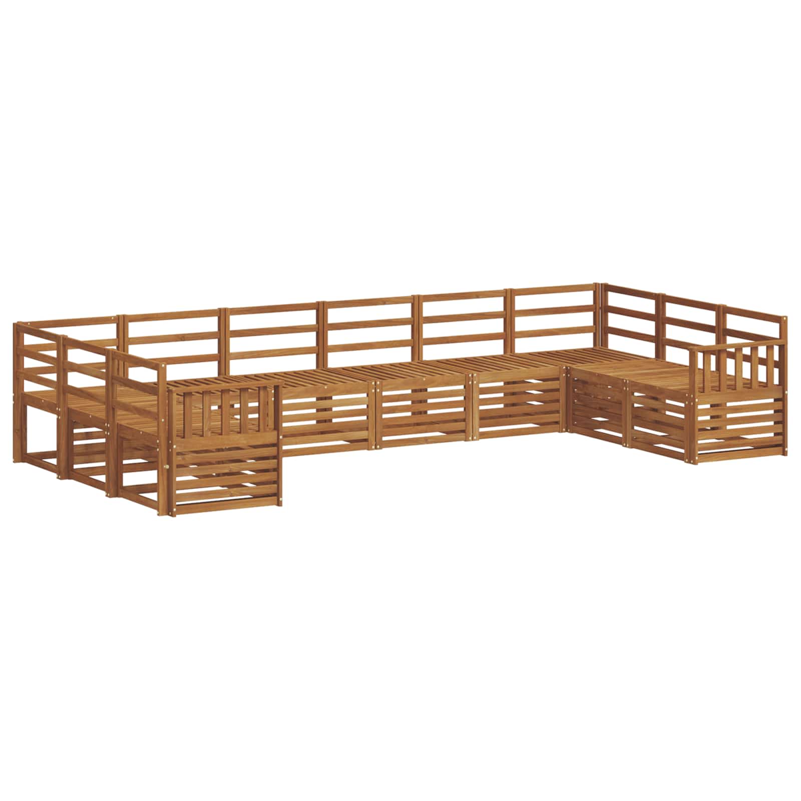 Ensemble de canapé d'angle 10 pcs Naturel - XIOS