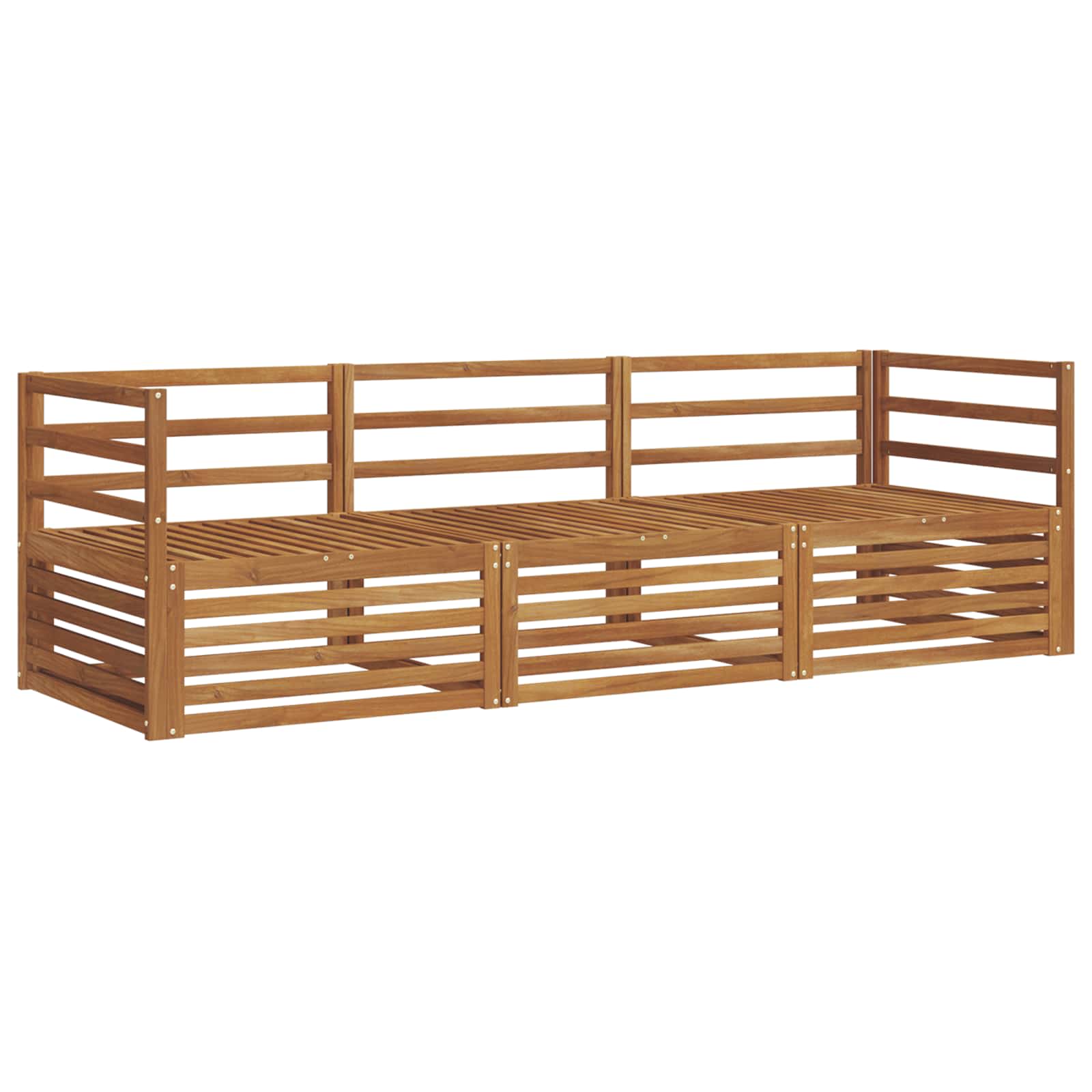 Ensemble de canapés d'extérieur 3 pcs Naturel - XIOS