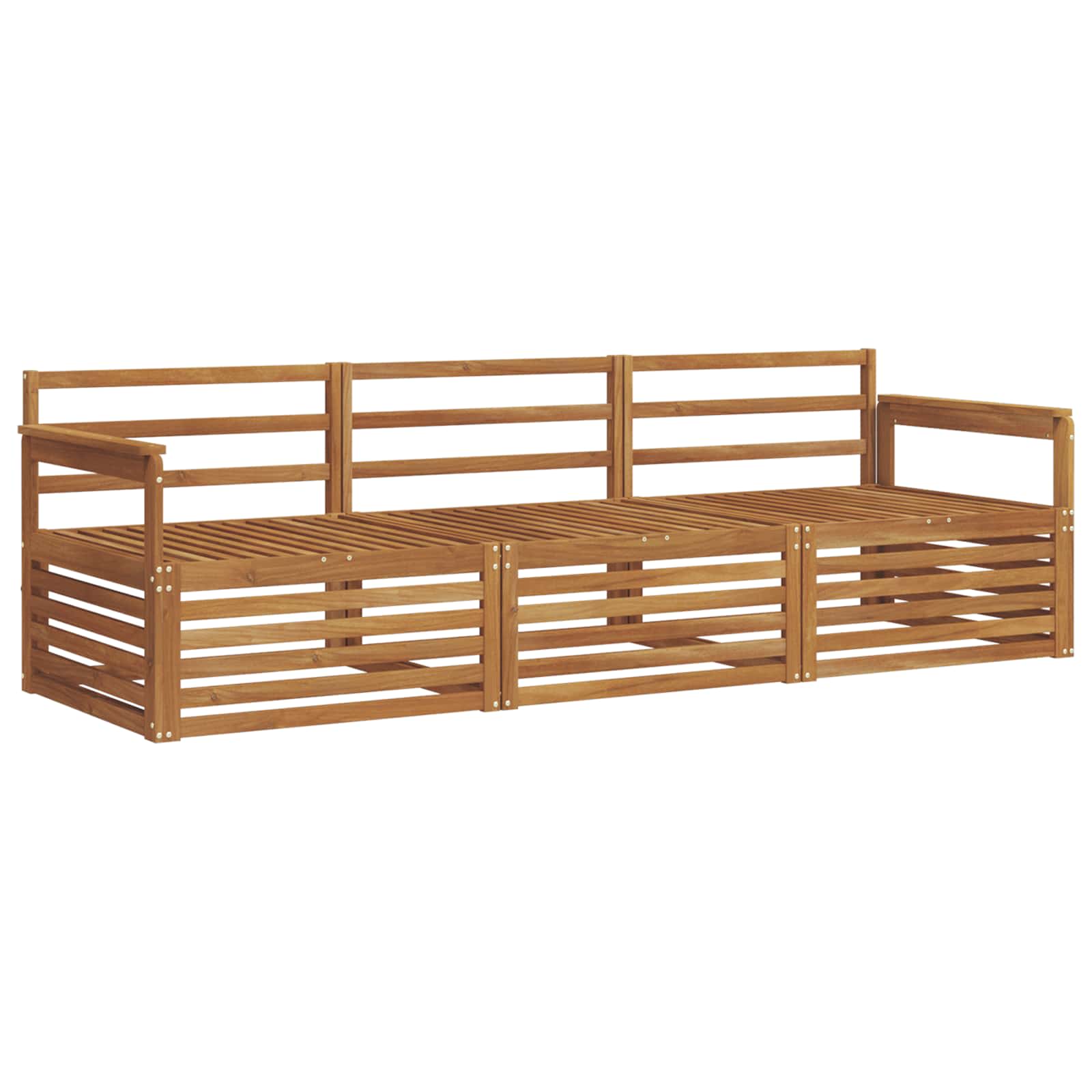 Ensemble de canapés d'extérieur 3 pcs Naturel - XIOS