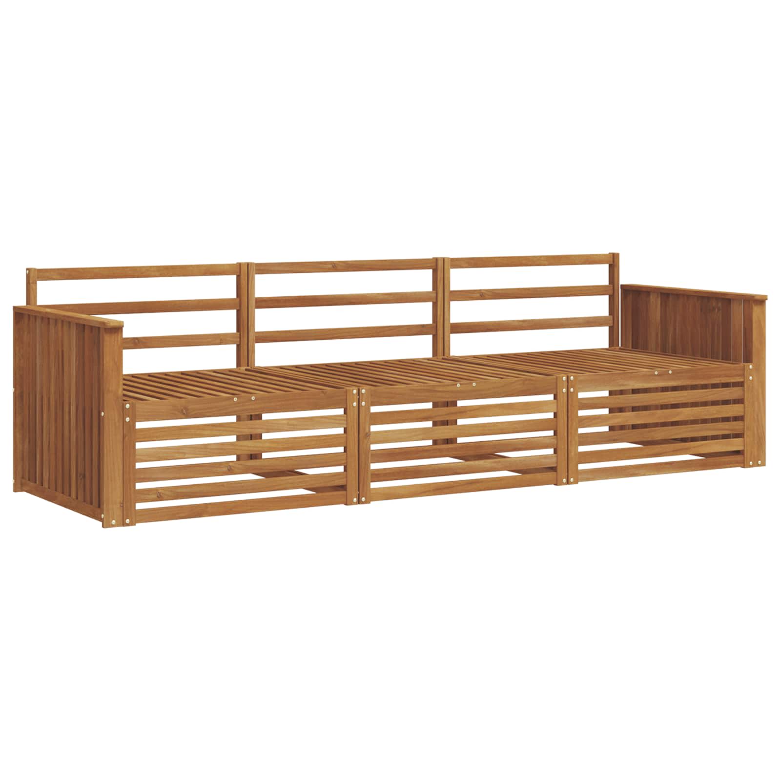 Ensemble de canapés d'extérieur 3 pcs Naturel - XIOS