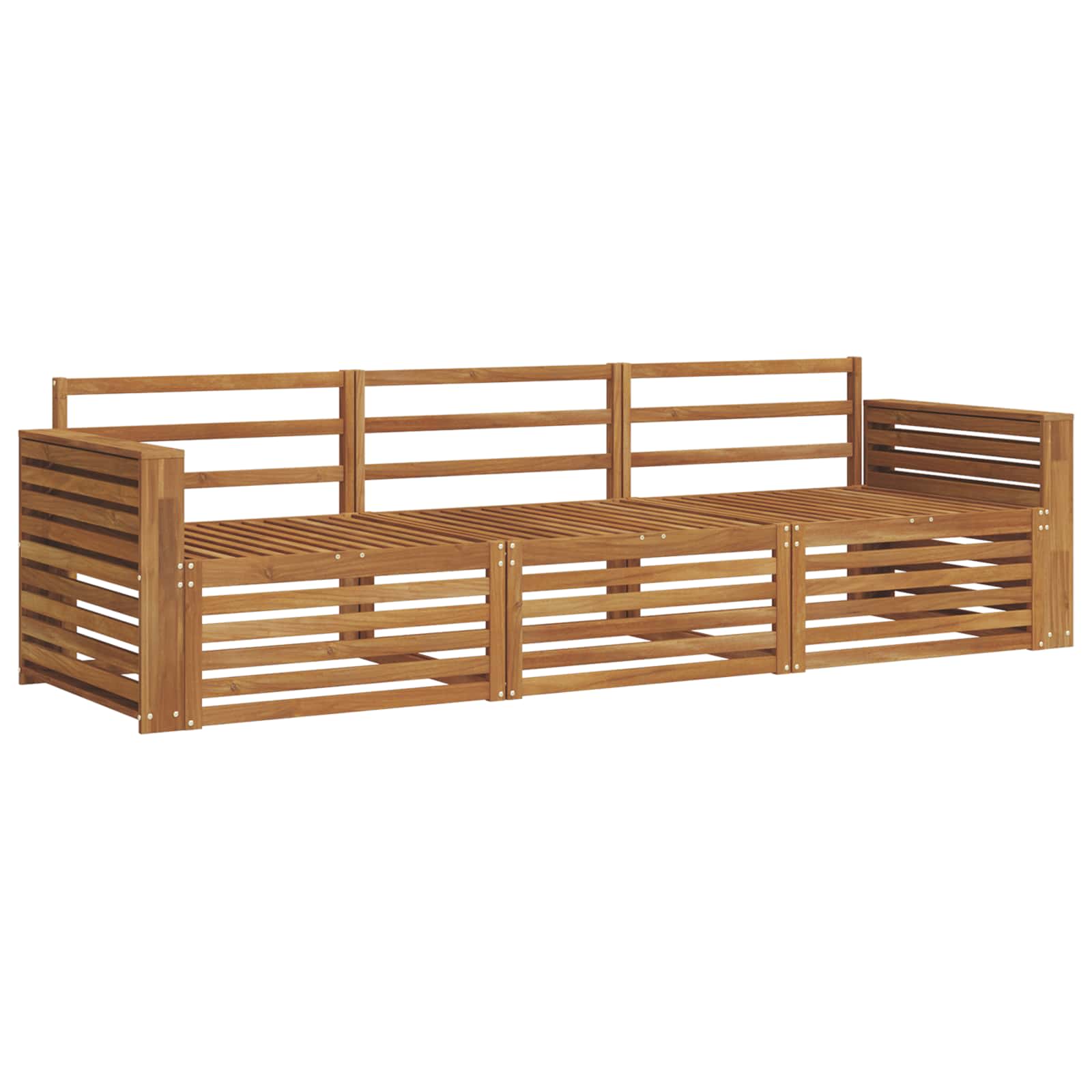 Ensemble de canapés d'extérieur 3 pcs Naturel - XIOS