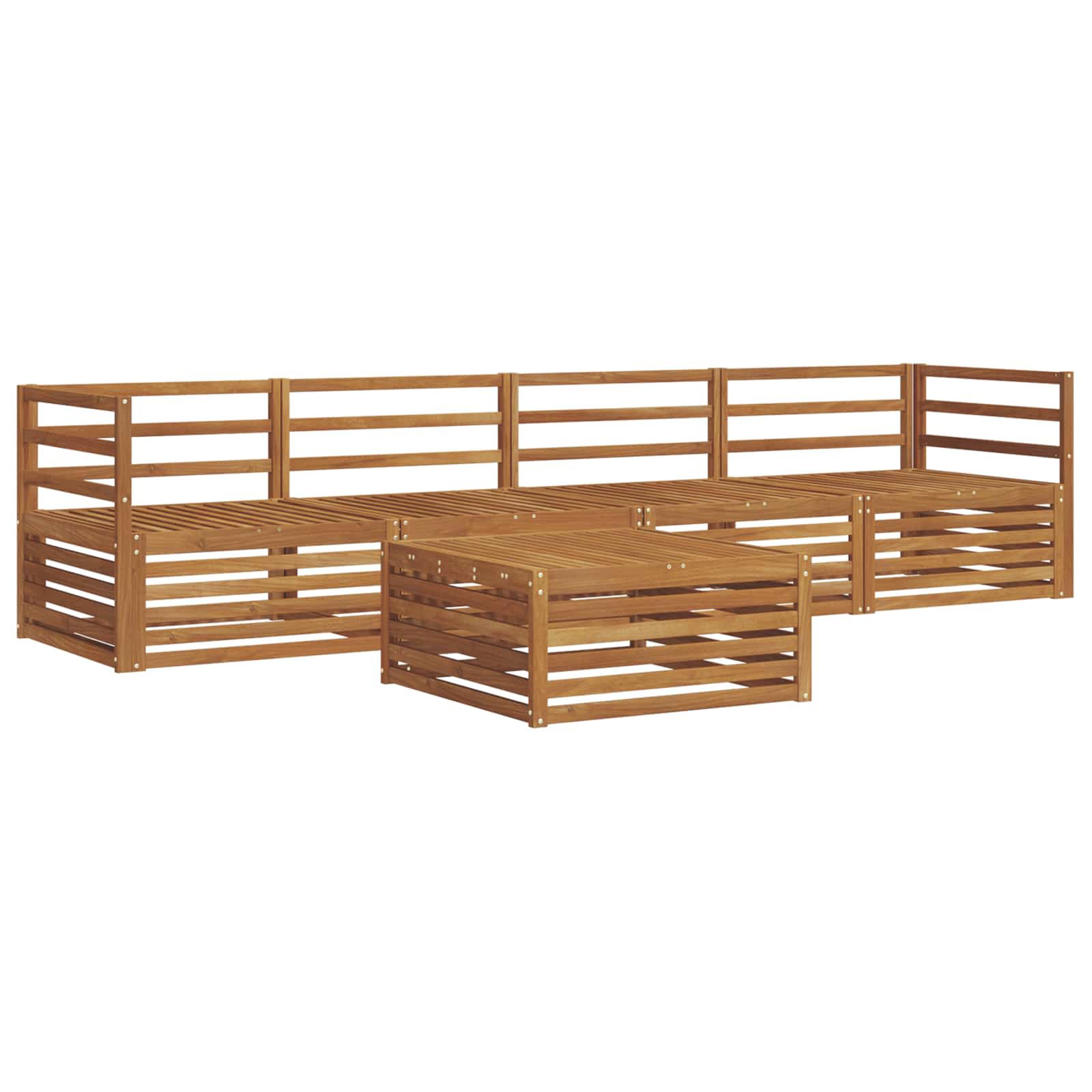 Ensemble de canapés d'extérieur 5 pcs Naturel - XIOS