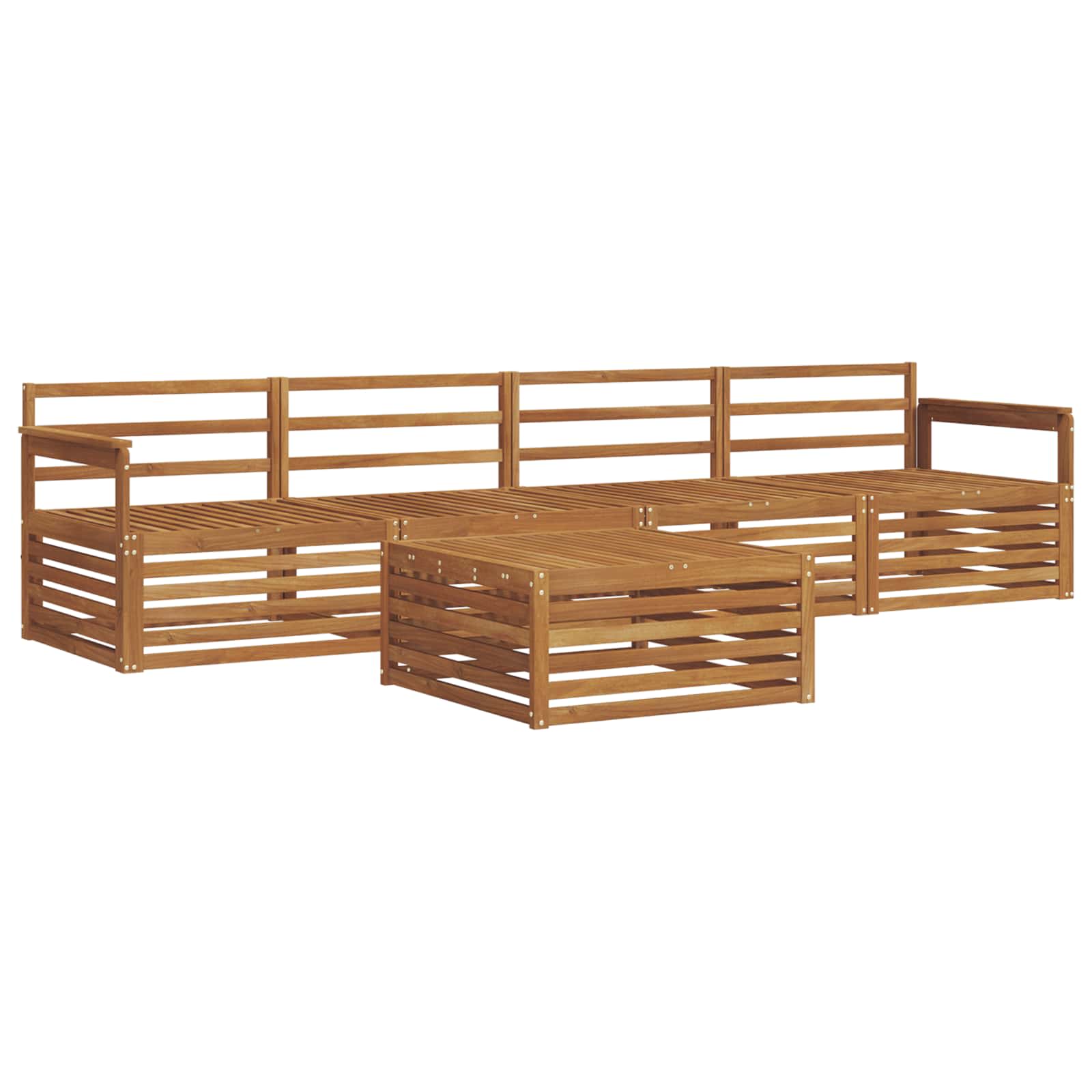 Ensemble de canapés d'extérieur 5 pcs Naturel - XIOS