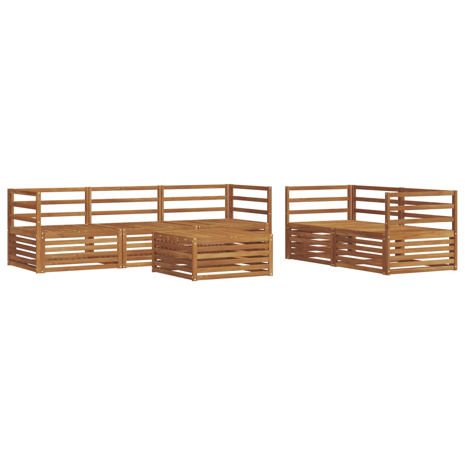 Ensemble de canapés d'extérieur 6 pcs Naturel - XIOS