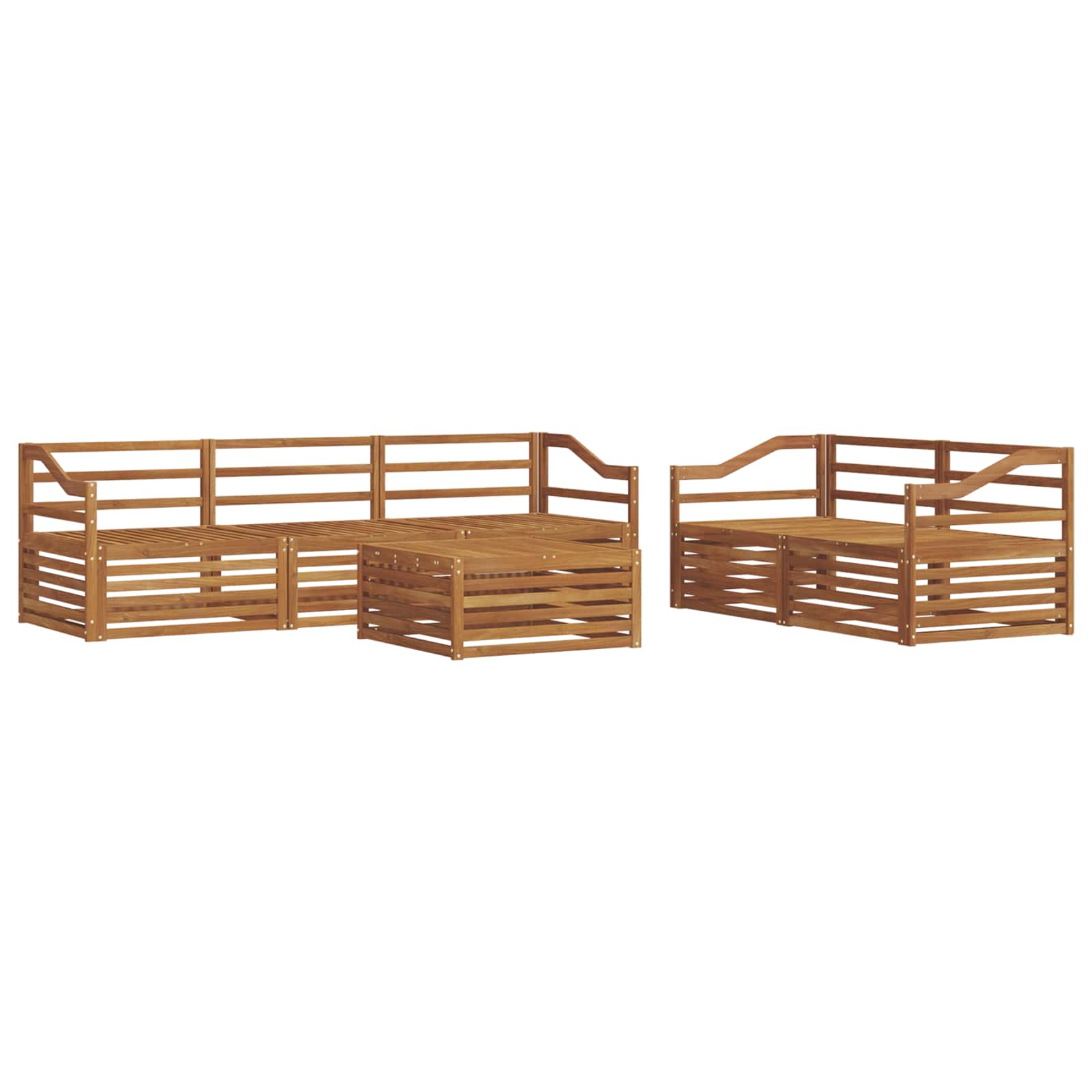 Ensemble de canapés d'extérieur 6 pcs Naturel - XIOS