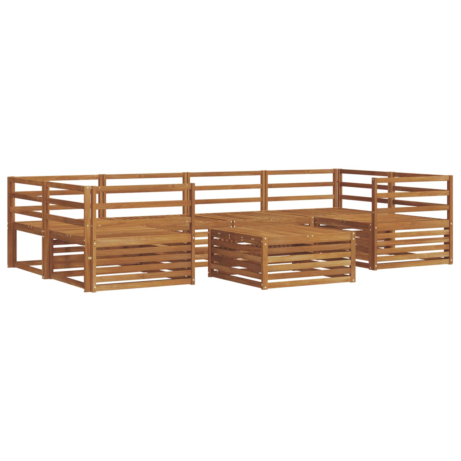 Ensemble de canapés d'extérieur 7 pcs Naturel - XIOS