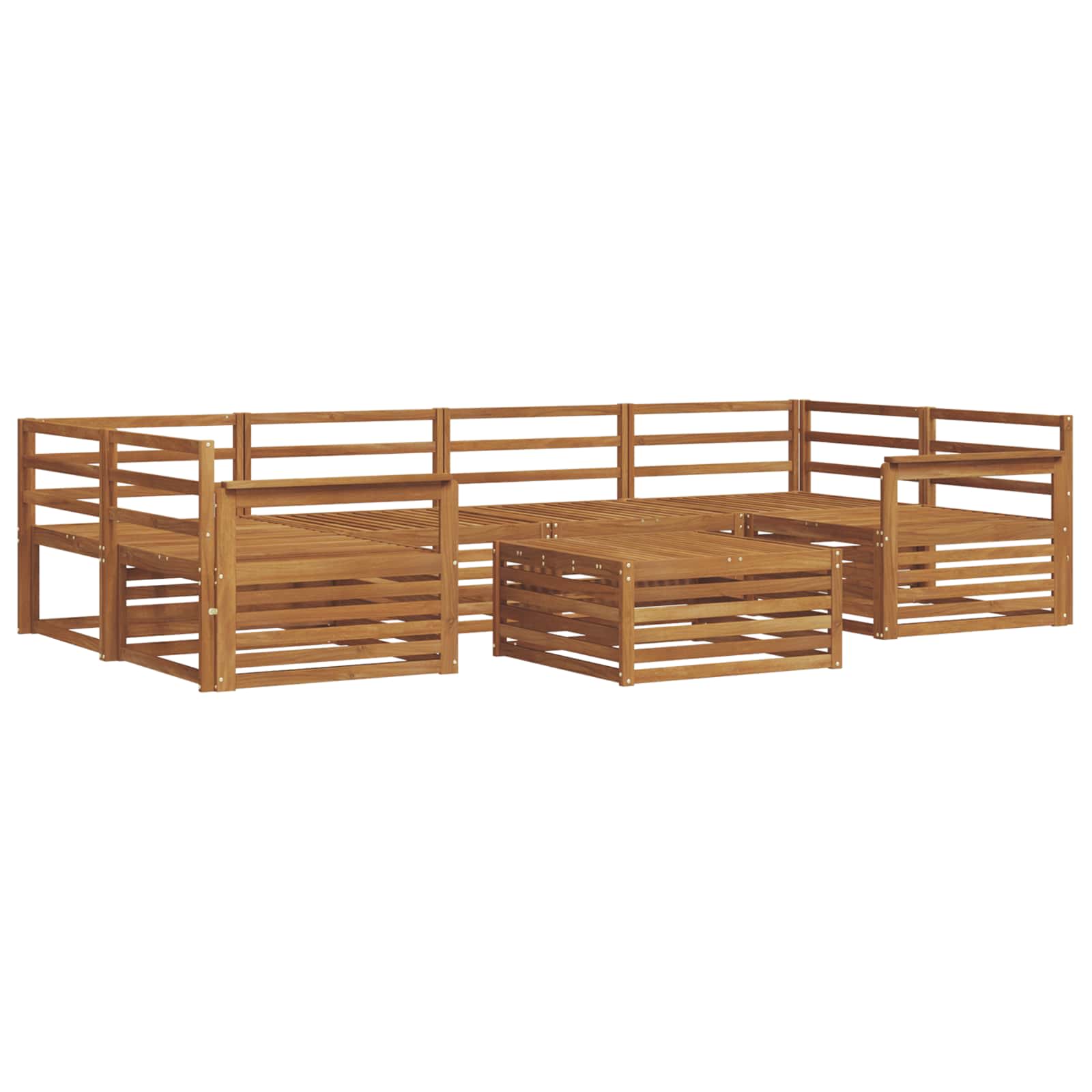 Ensemble de canapés d'extérieur 7 pcs Naturel - XIOS