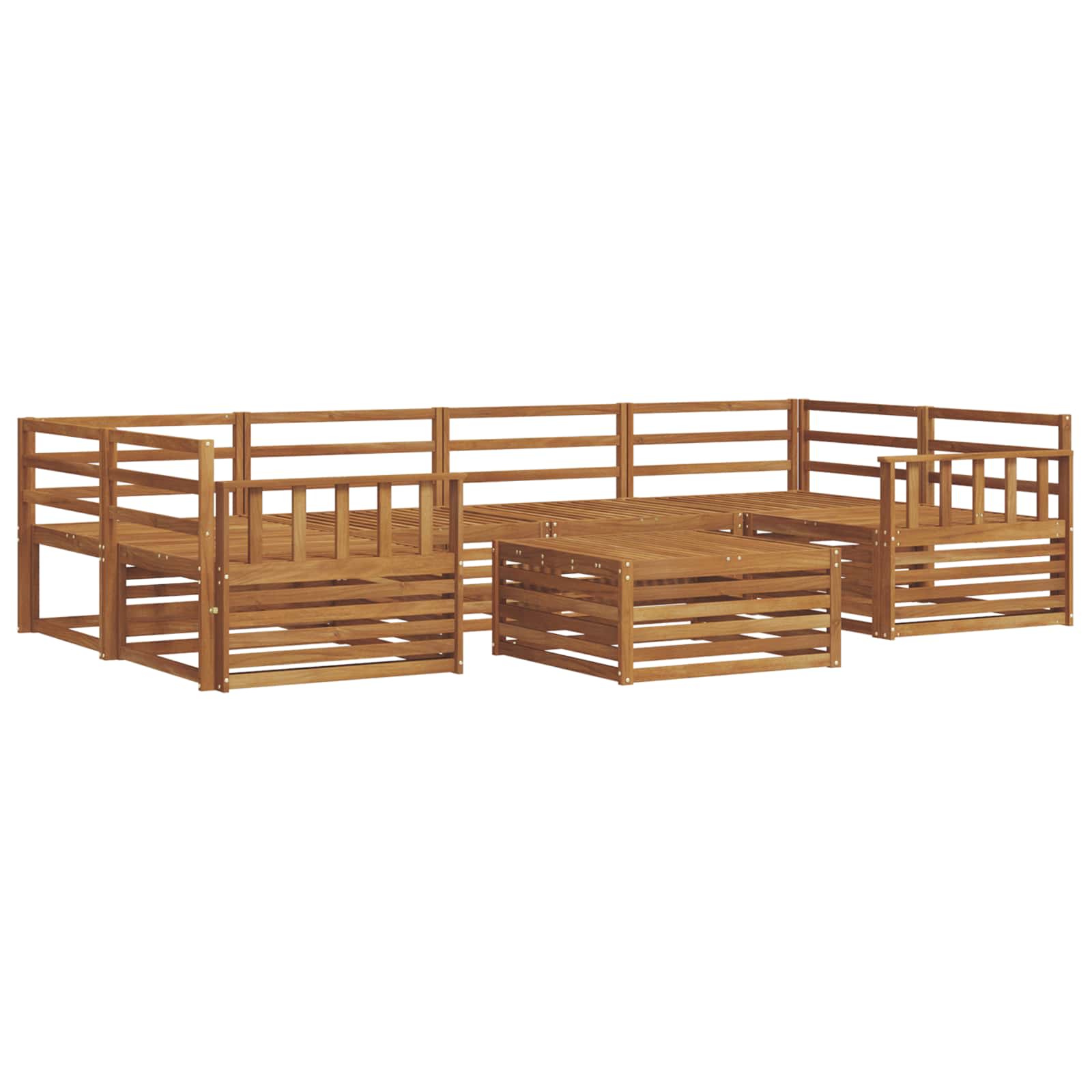 Ensemble de canapés d'extérieur 7 pcs Naturel - XIOS