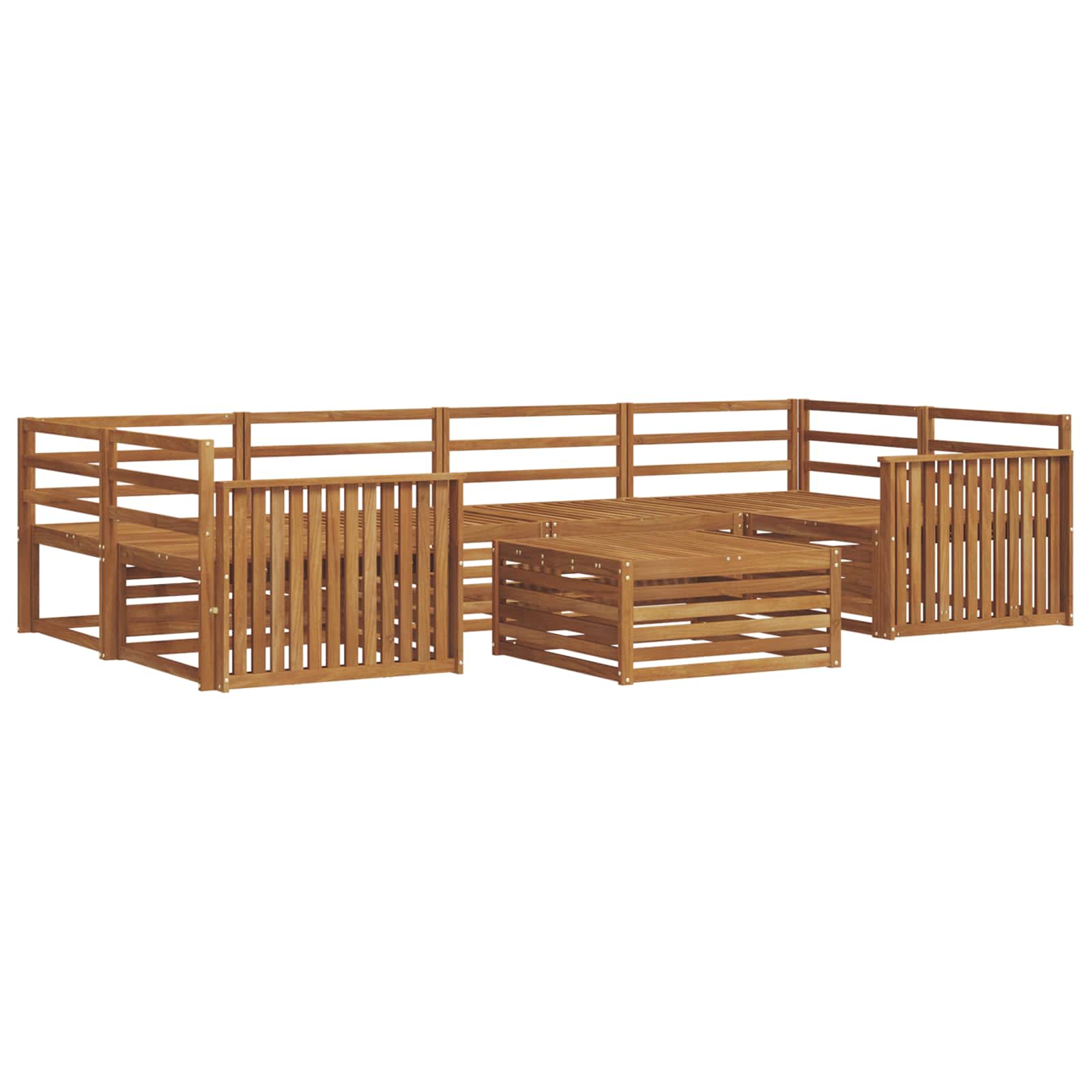 Ensemble de canapés d'extérieur 7 pcs Naturel - XIOS