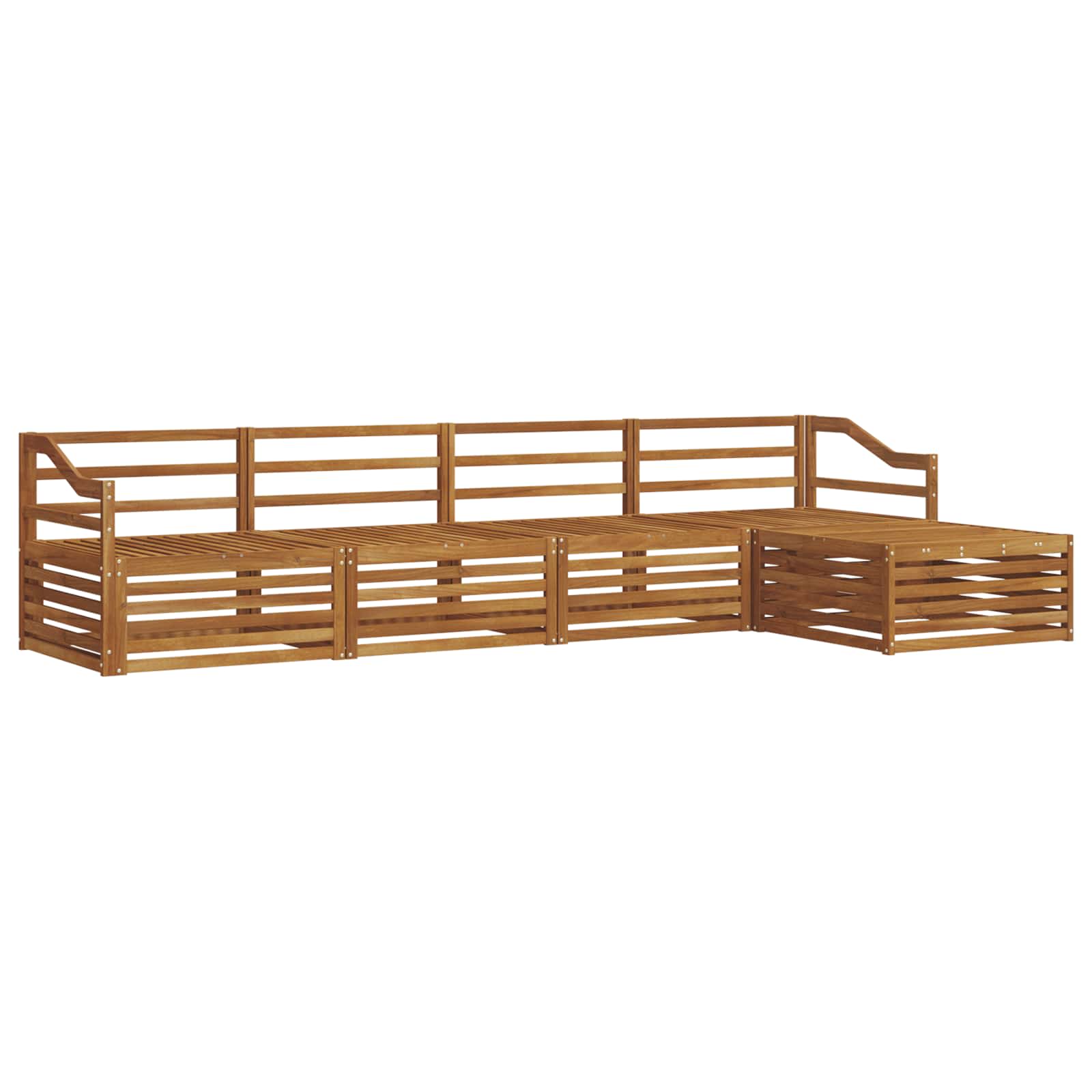 Ensemble de canapés d'extérieur 5 pcs Naturel - XIOS