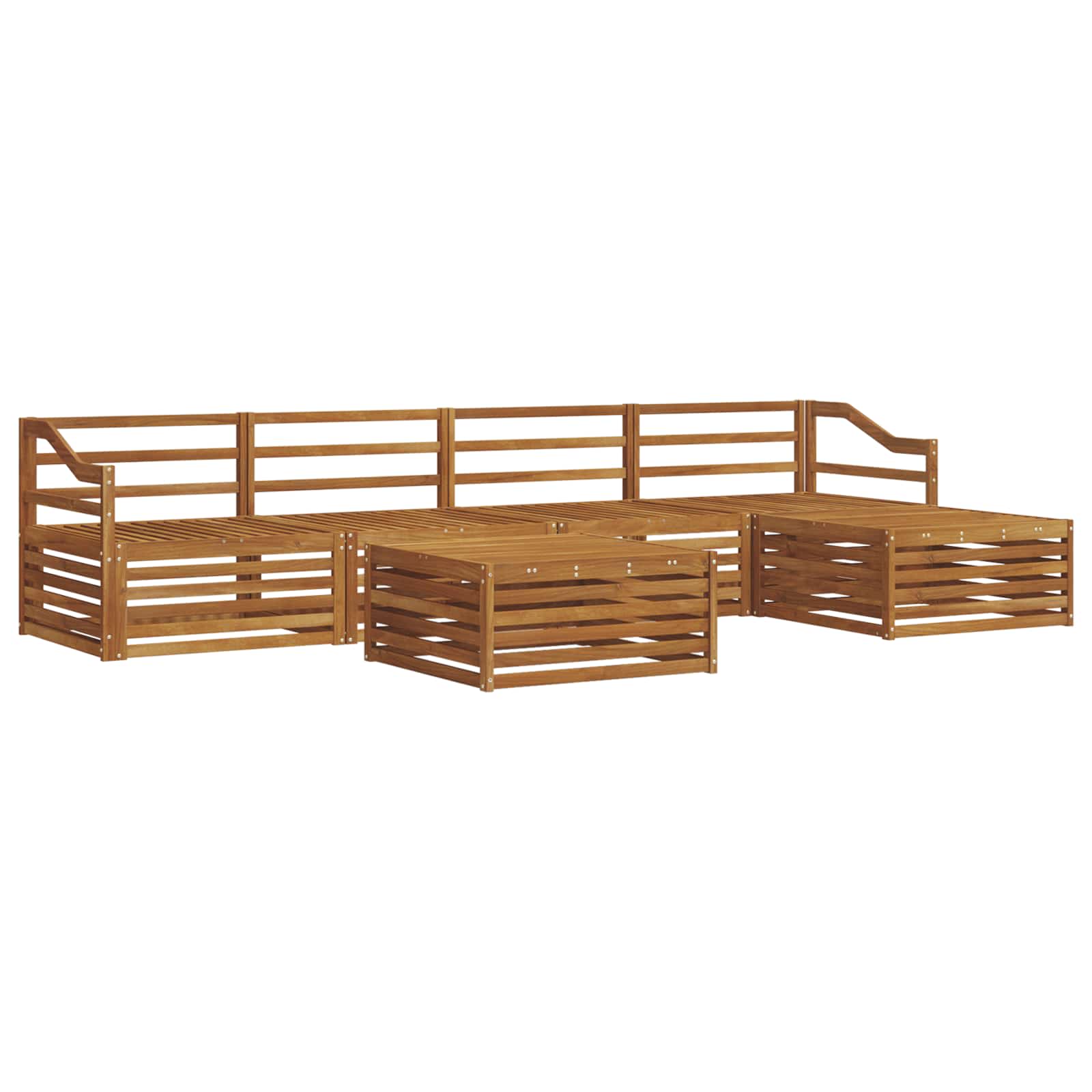 Ensemble de canapés d'extérieur 6 pcs Naturel - XIOS