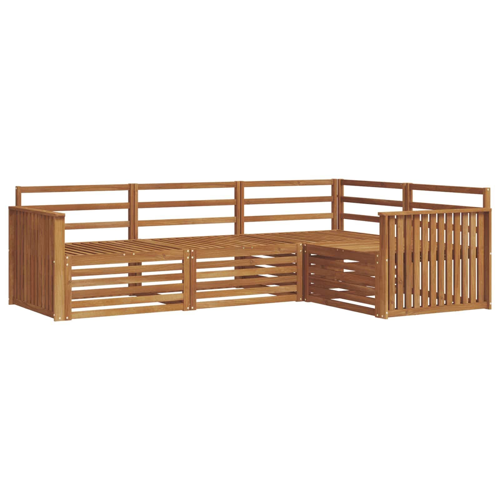Ensemble de canapés d'extérieur 4 pcs Naturel - XIOS