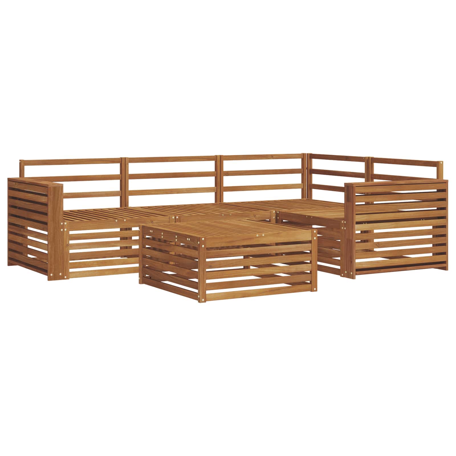 Ensemble de canapés d'extérieur 5 pcs Naturel - XIOS
