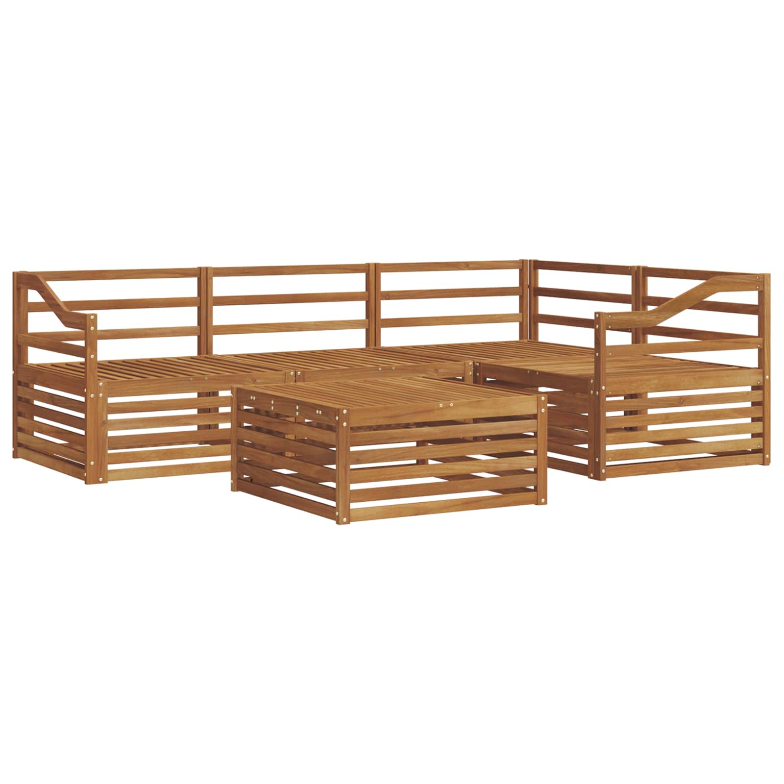 Ensemble de canapés d'extérieur 5 pcs Naturel - XIOS