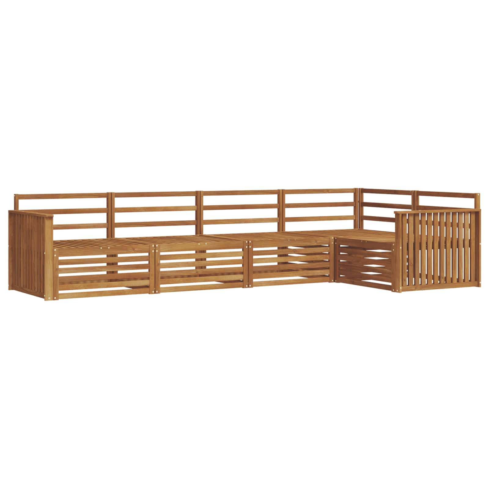 Ensemble de canapés d'extérieur 5 pcs Naturel - XIOS