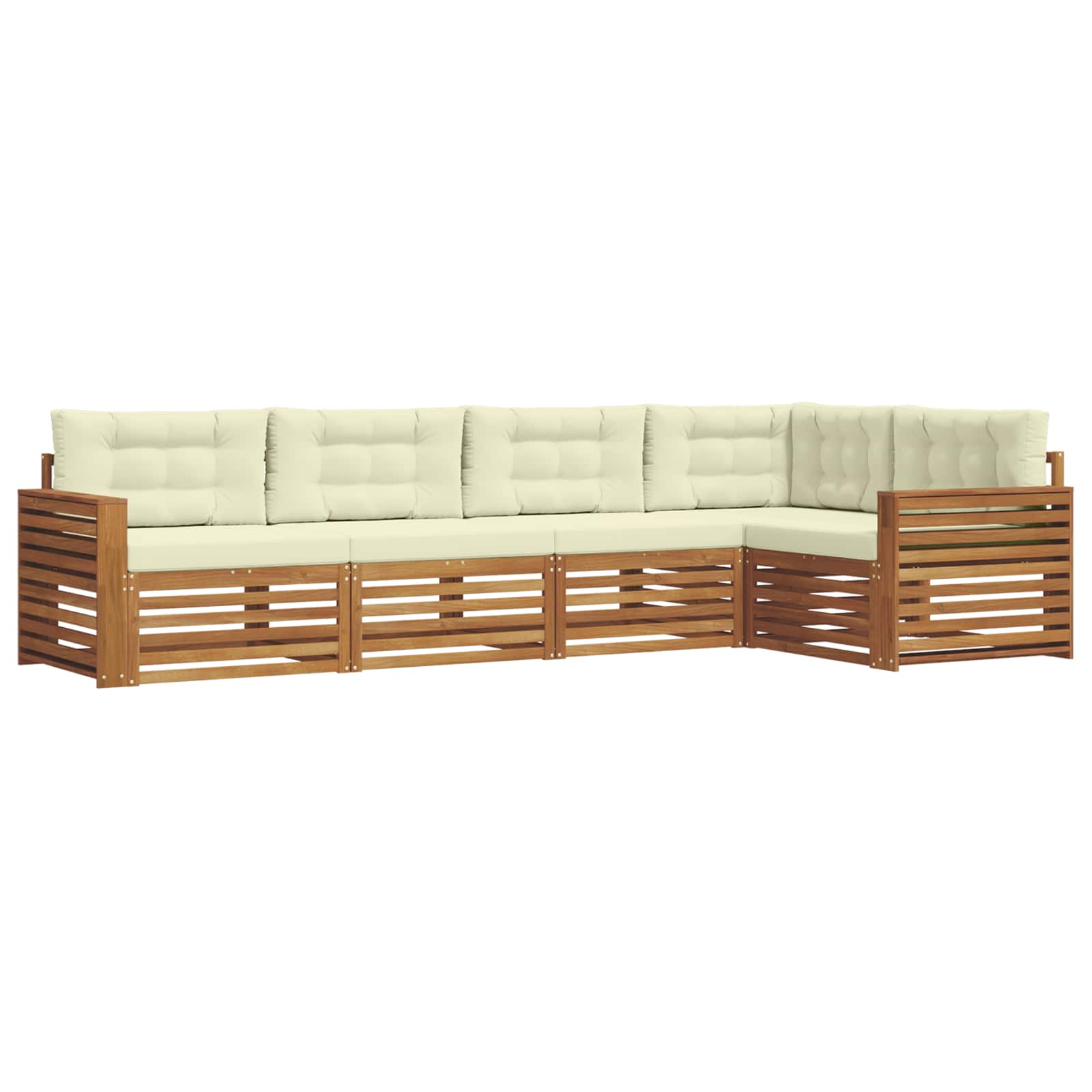 Ensemble de canapés d'extérieur 5 pcs Naturel et Crème - XIOS