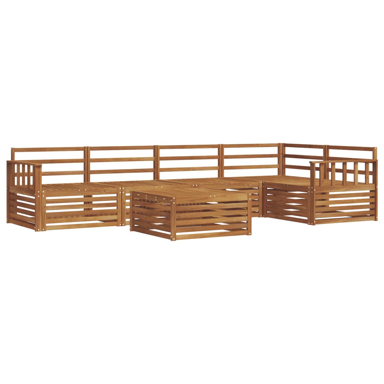 Ensemble de canapés d'extérieur 6 pcs Naturel - XIOS