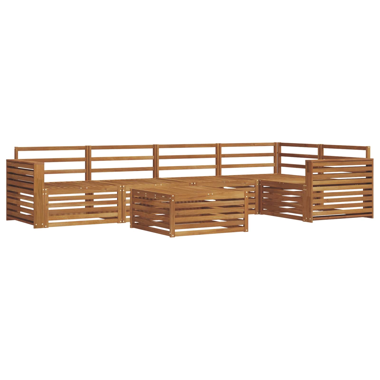 Ensemble de canapés d'extérieur 6 pcs Naturel - XIOS