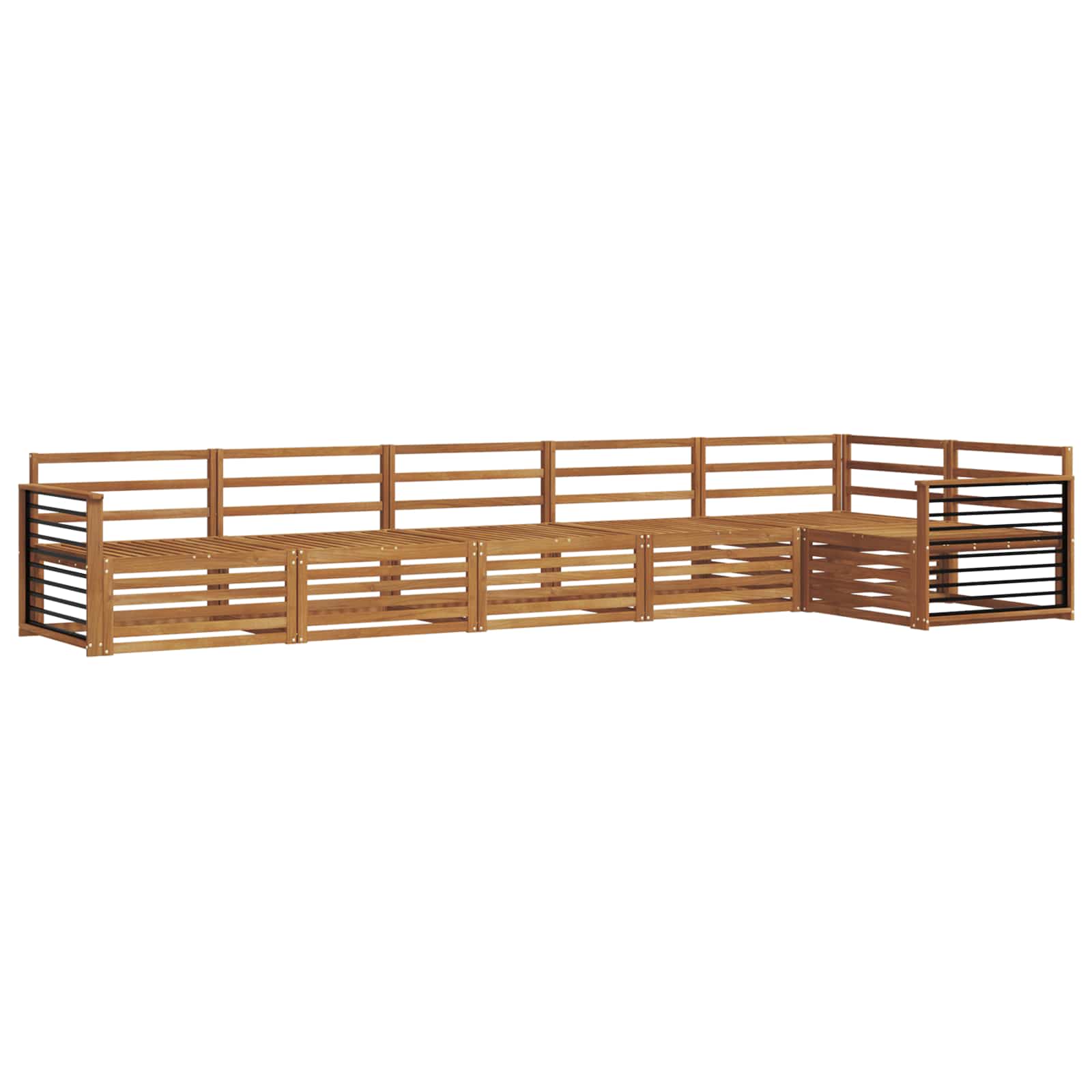 Ensemble de canapés d'extérieur 6 pcs Naturel - XIOS