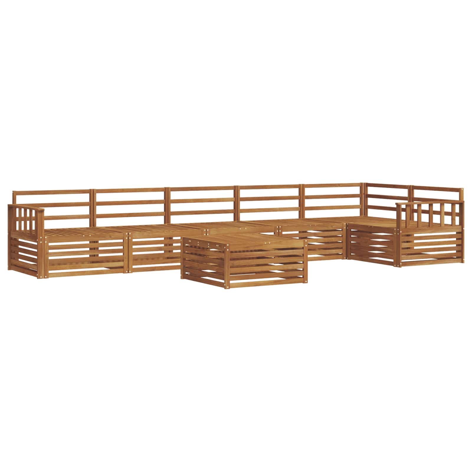 Ensemble de canapés d'extérieur 7 pcs Naturel - XIOS