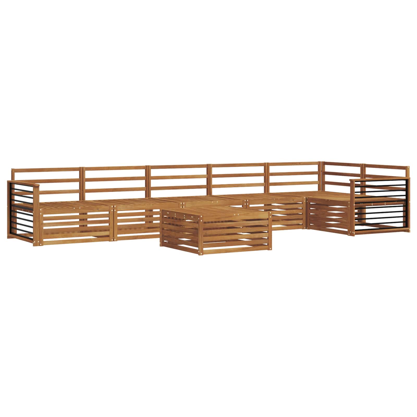 Ensemble de canapés d'extérieur 7 pcs Naturel - XIOS