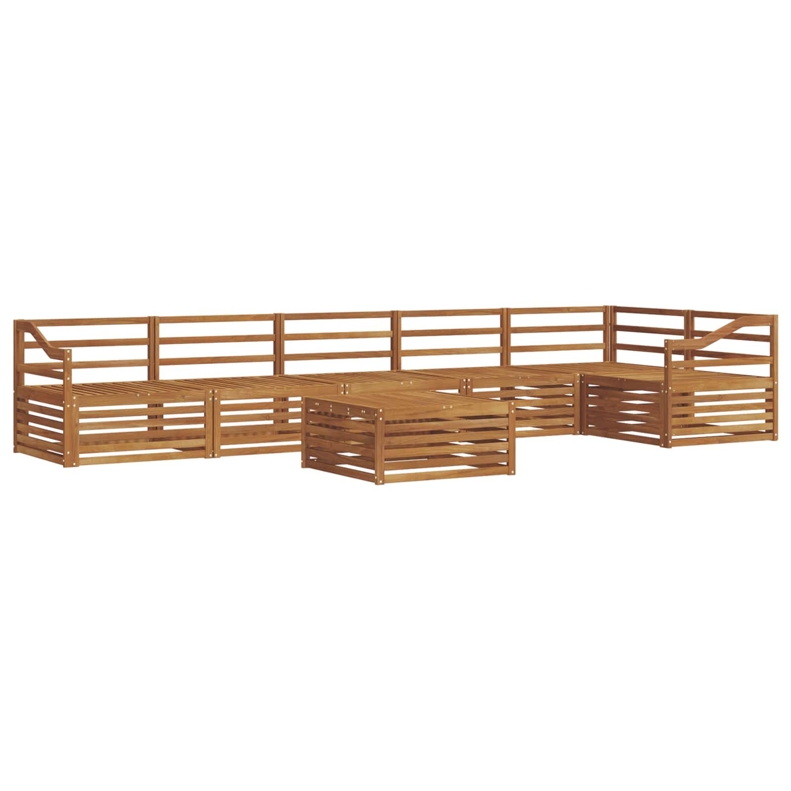 Ensemble de canapés d'extérieur 7 pcs Naturel - XIOS