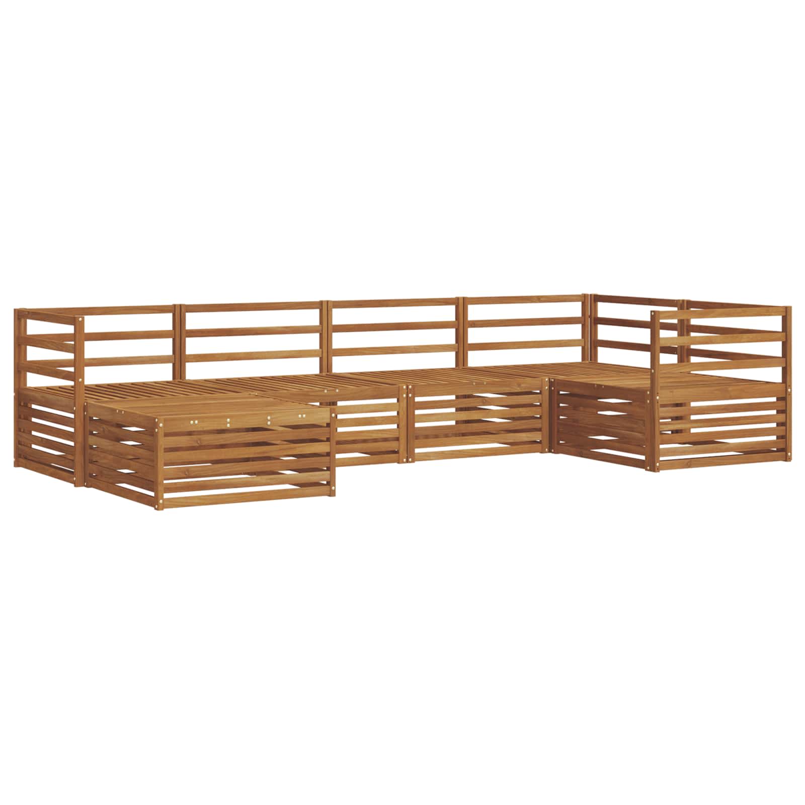 Ensemble de canapés d'extérieur 6 pcs Naturel - XIOS