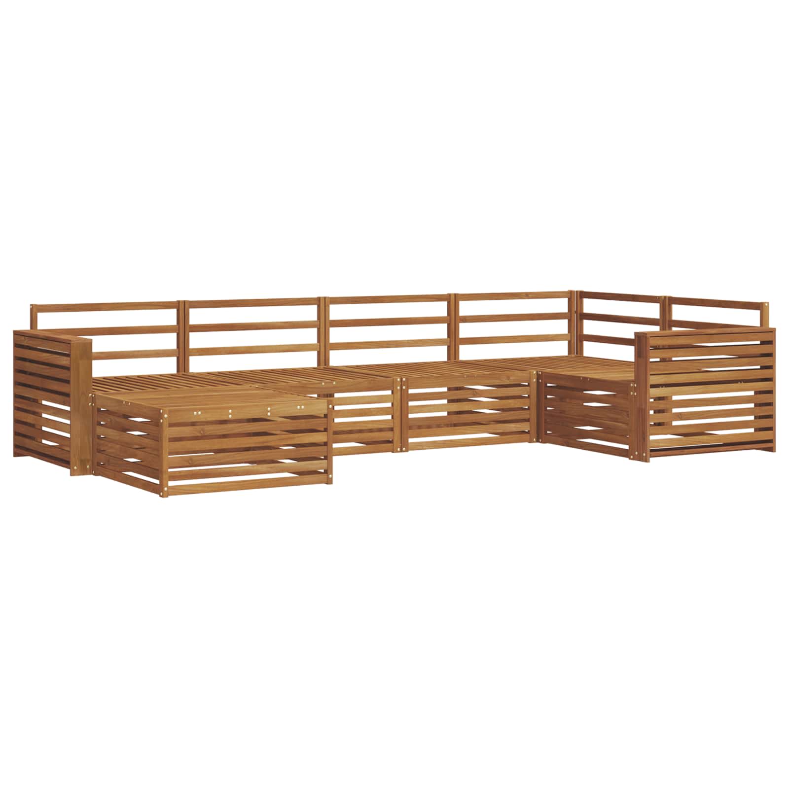 Ensemble de canapés d'extérieur 6 pcs Naturel - XIOS