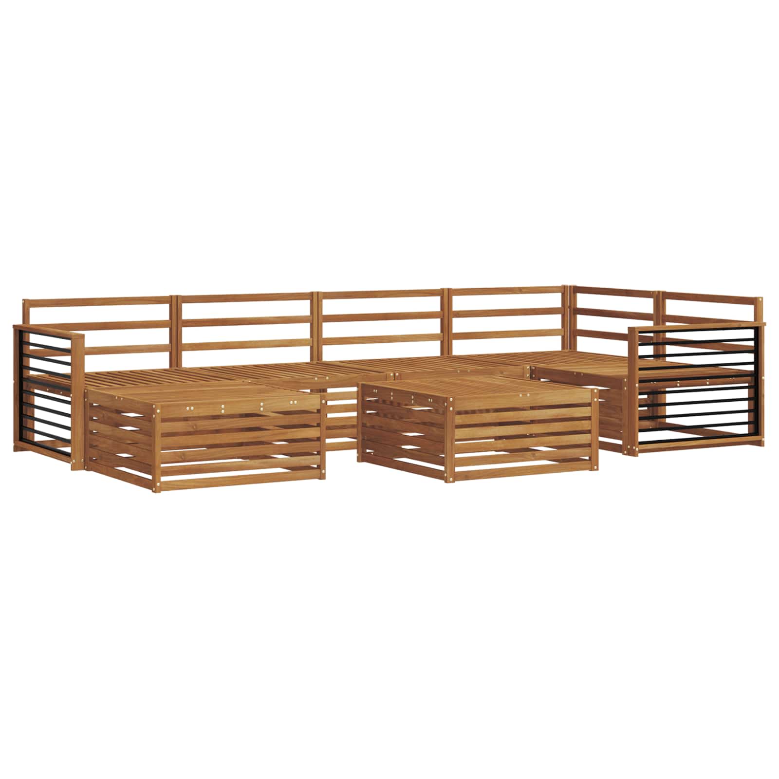 Ensemble de canapés d'extérieur 7 pcs Naturel - XIOS