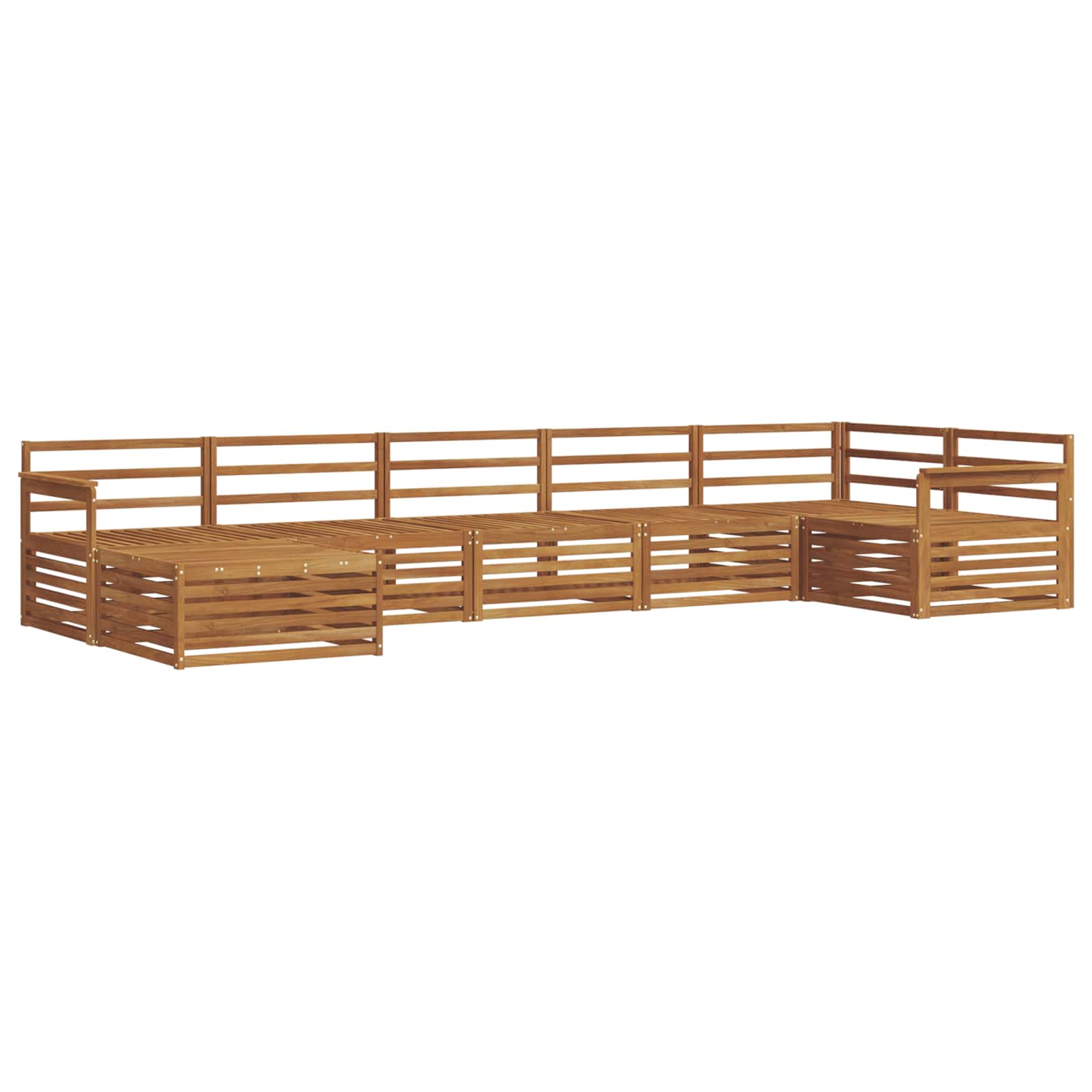 Ensemble de canapés d'extérieur 7 pcs Naturel - XIOS